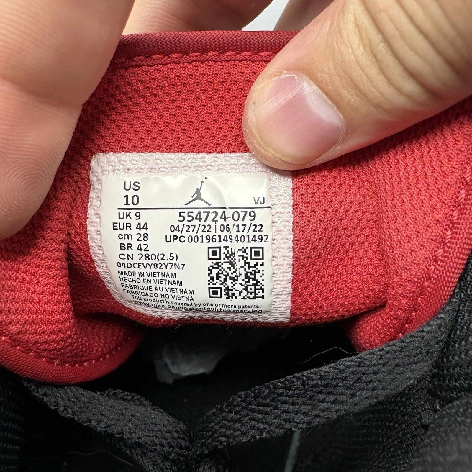 Nike Size 10 - Jordan 1 Mid Bred Toe Size US 10 / EU 43 - 7 Thumbnail