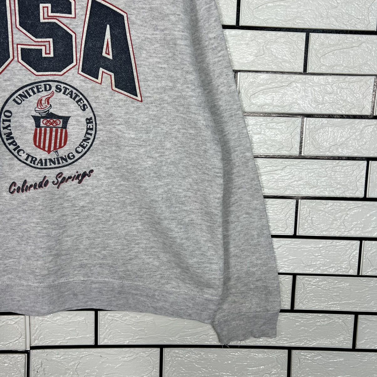 Hanes Vintage 90s US OLYMPIC Training Center Sweatshirt #3998-C182 Size US M / EU 48-50 / 2 - 7 Thumbnail