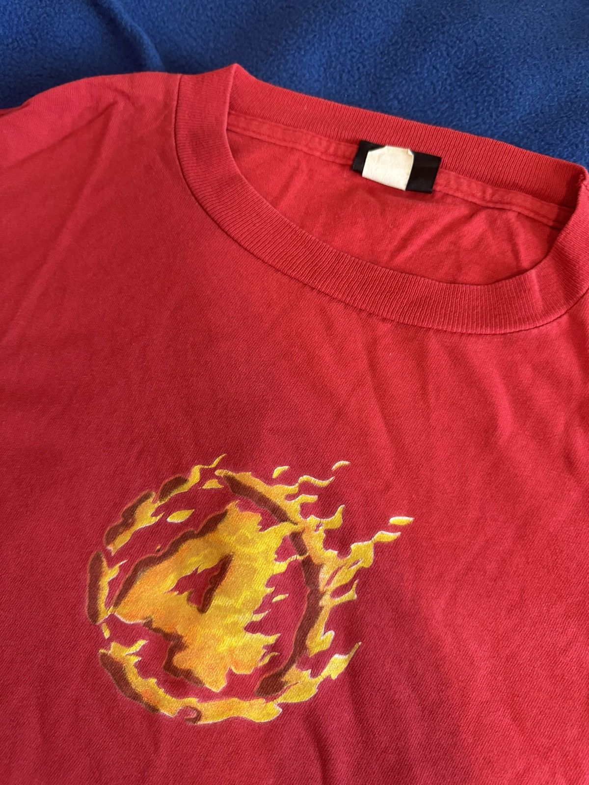 Changes Vintage 90s SINGLE STITCH HUMAN TORCH FROM FANTASTIC 4 movie Size US XL / EU 56 / 4 - 5 Thumbnail