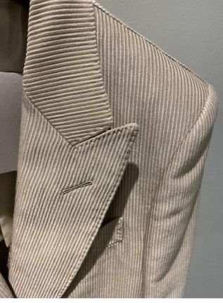 Tom Ford o1w1db10125 JHPP001 Dyllan Jacket in Cream Size US M / EU 48-50 / 2 - 2 Thumbnail