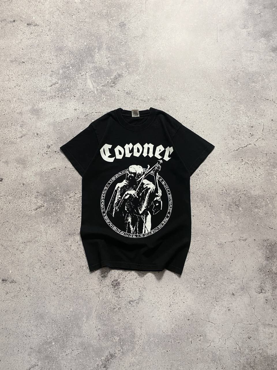 Band Tees CORONER “PUNISHMENT FOR DECADENCE” THRASH METAL BAND T SHIRT Size US S / EU 44-46 / 1 - 1 Thumbnail