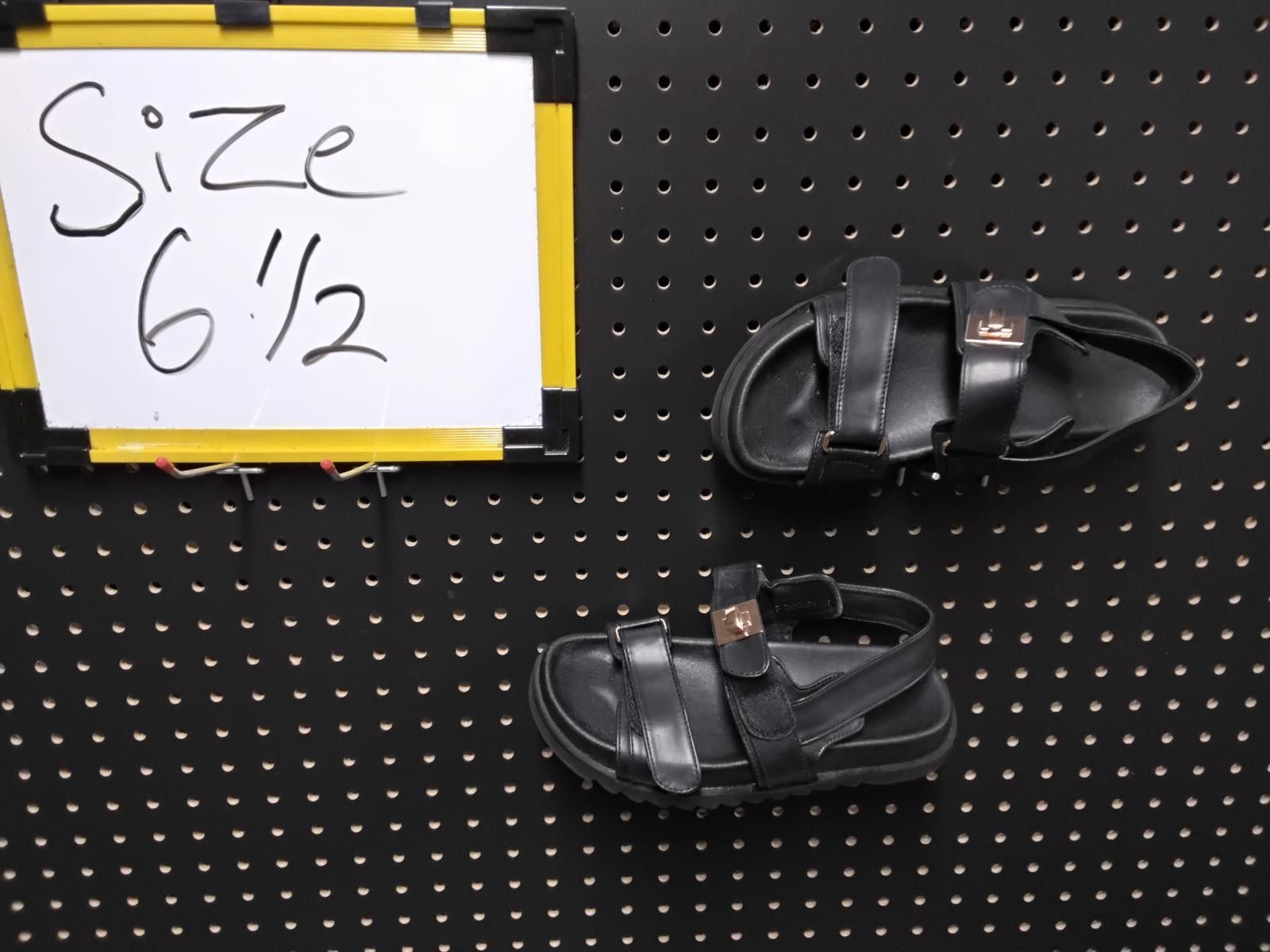 Unknown London Stylish Black Women's Sandals Size 6.5 - Act Fast! Size US 6.5 / IT 36.5 - 1 Preview
