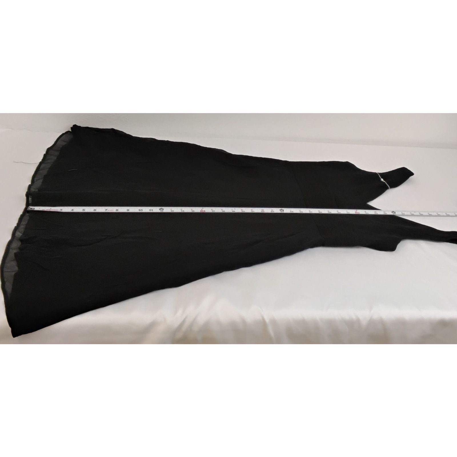 J.Crew J.Crew 100% Silk V-Neck Dress Women's 10 Black Chiffon NWT Size L / US 10 / IT 46 - 12 Thumbnail