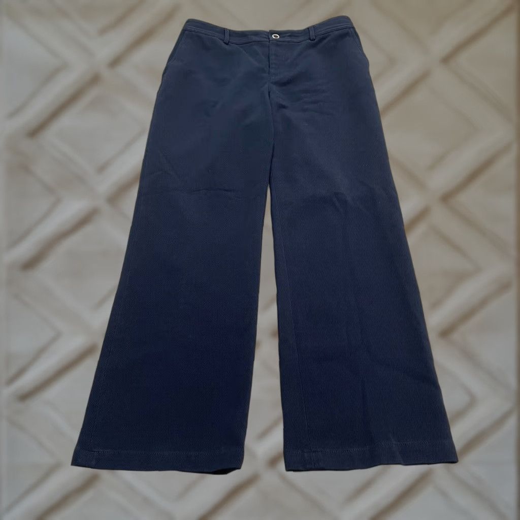 Liz Claiborne Liz Claiborne Audra Dress Pants Womens 10R Navy Blue High Rise Trouser 32x29.5 Size 32" / US 10 / IT 46 - 1 Thumbnail