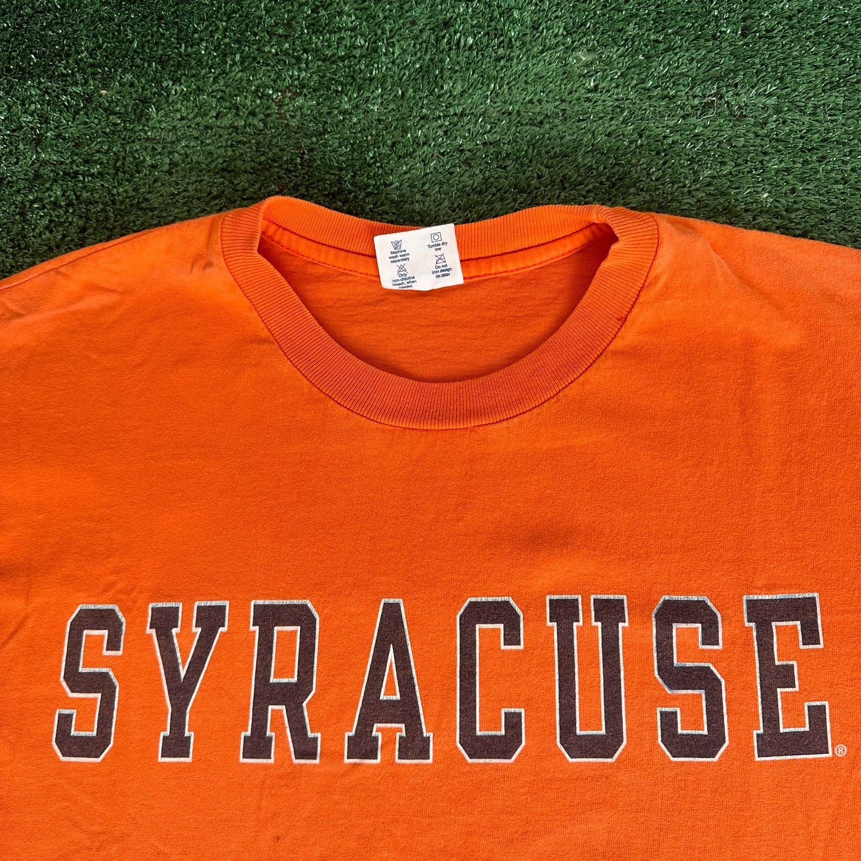 NCAA Vintage Y2K Syracuse University Orange T-Shirt Champion SU C Size US M / EU 48-50 / 2 - 2 Thumbnail