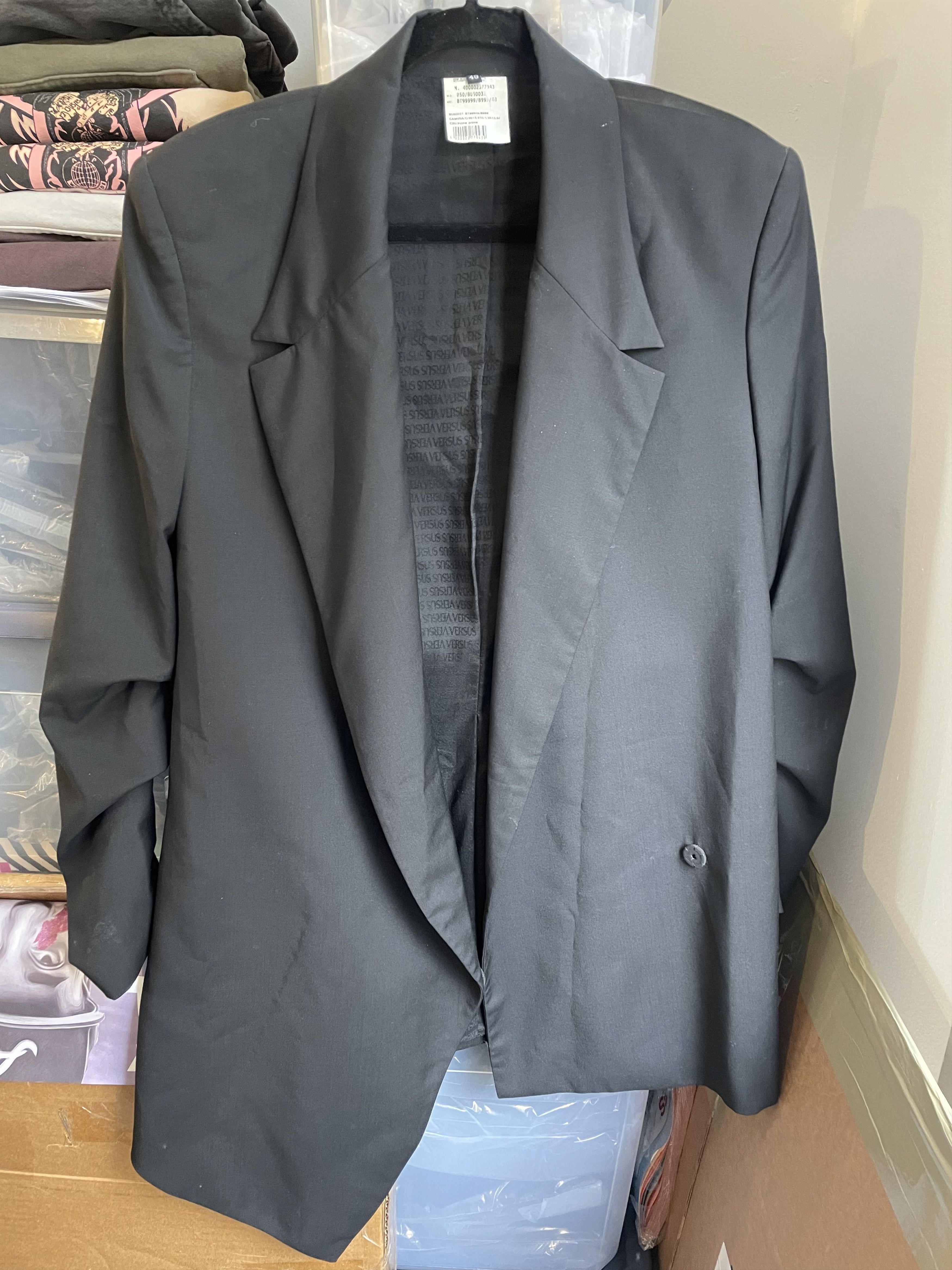 image of Versace Versus Sample Blazer in Black, Men's (Size 38R)