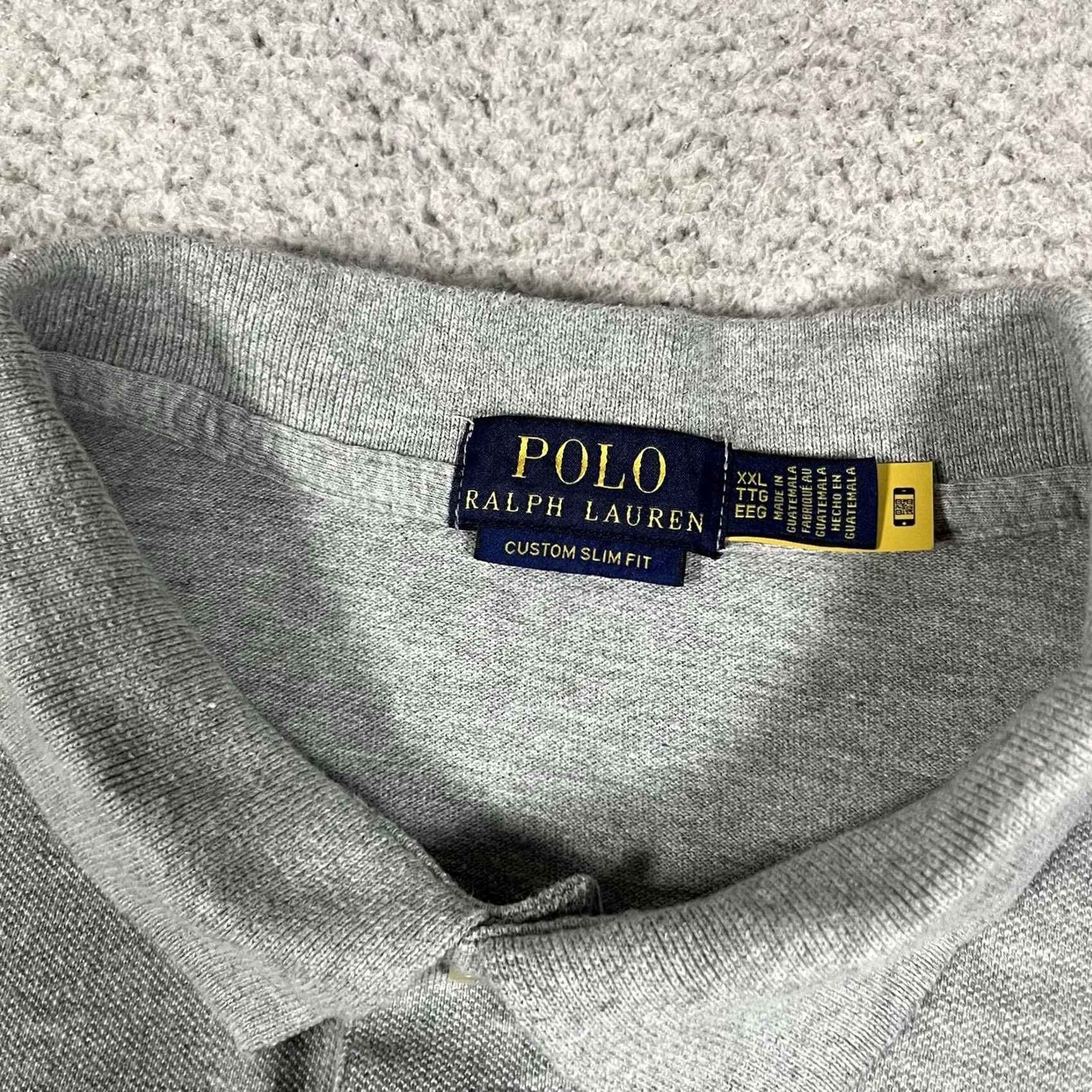 Polo Ralph Lauren Polo Ralph Lauren Shirt Mens 2XL Gray Big Pony #3 Short Sleeve Embroidered Polo Shirt Gray 2XL Mens Size US XXL / EU 58 / 5 - 2 Thumbnail