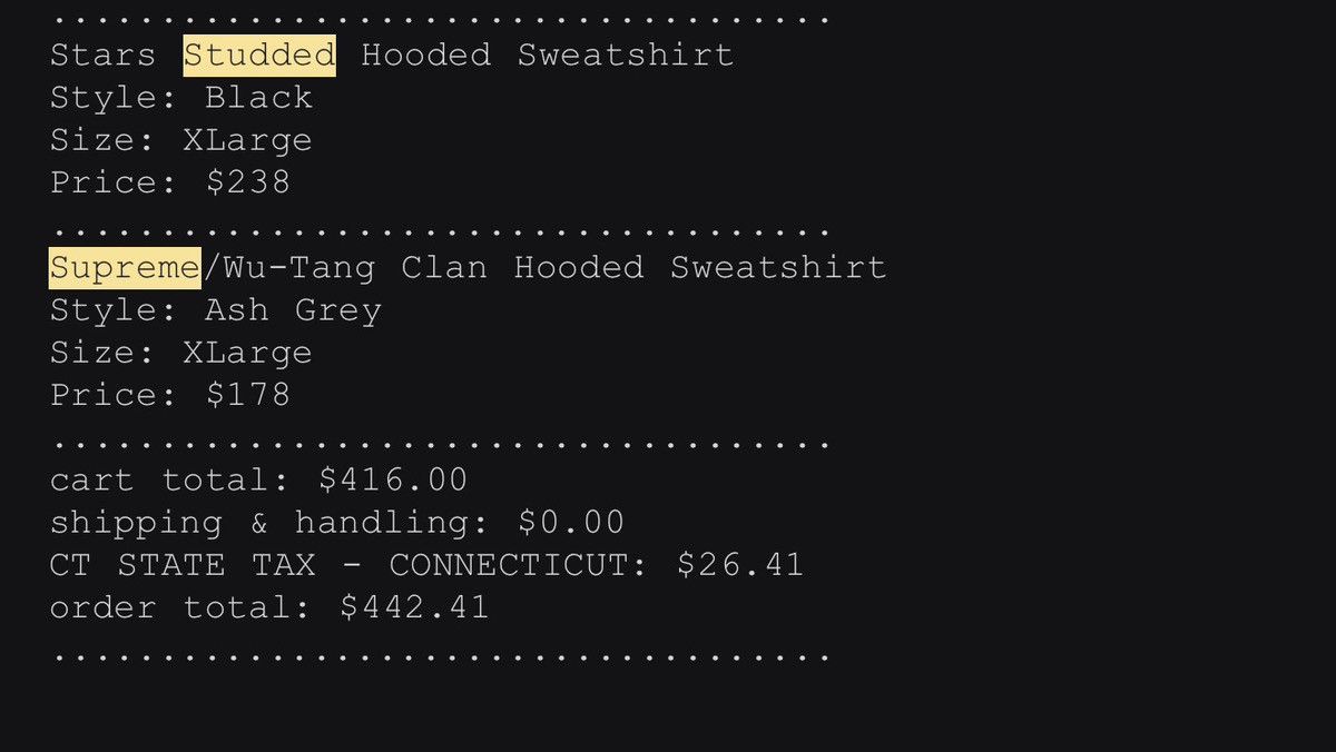 Supreme Studded Stars Hoodie