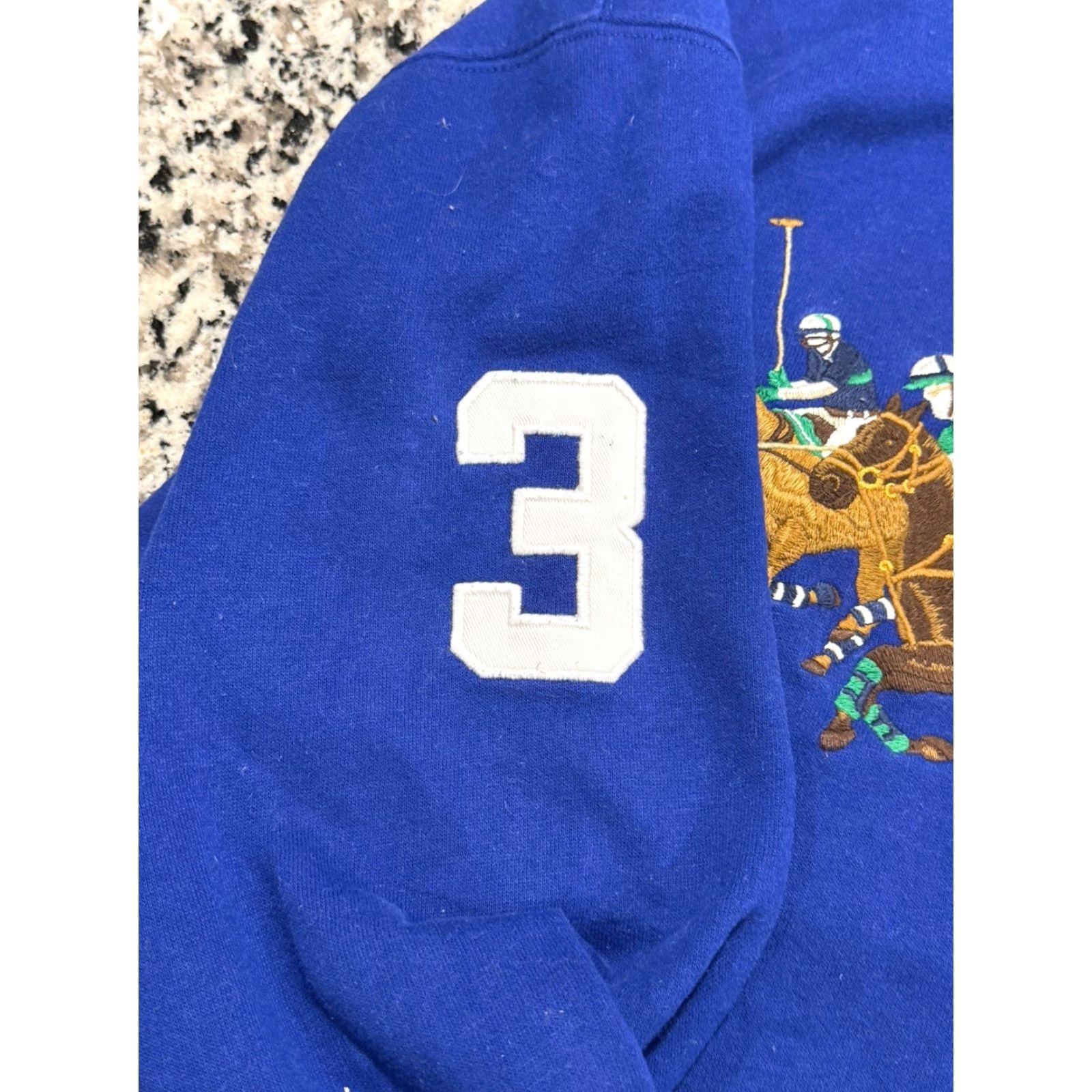 Polo Ralph Lauren Polo Ralph Lauren Hoodie Mens L Blue Fleece 3 Patch Embroidered Triple Pony Size US L / EU 52-54 / 3 - 6 Thumbnail