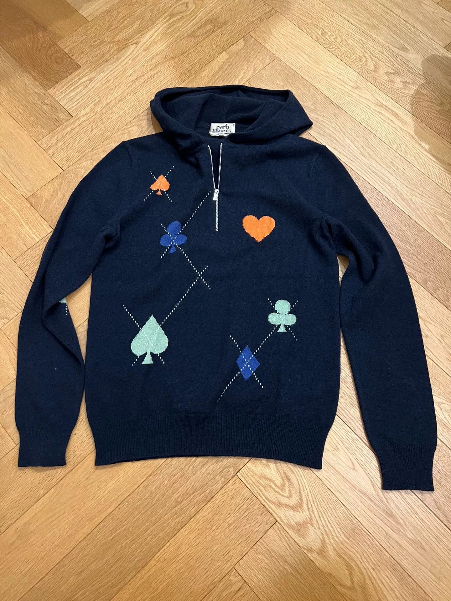 Hermes Hermes Cashmere Zip Hooded Sweater Size US XS / EU 42 / 0 - 1 Thumbnail