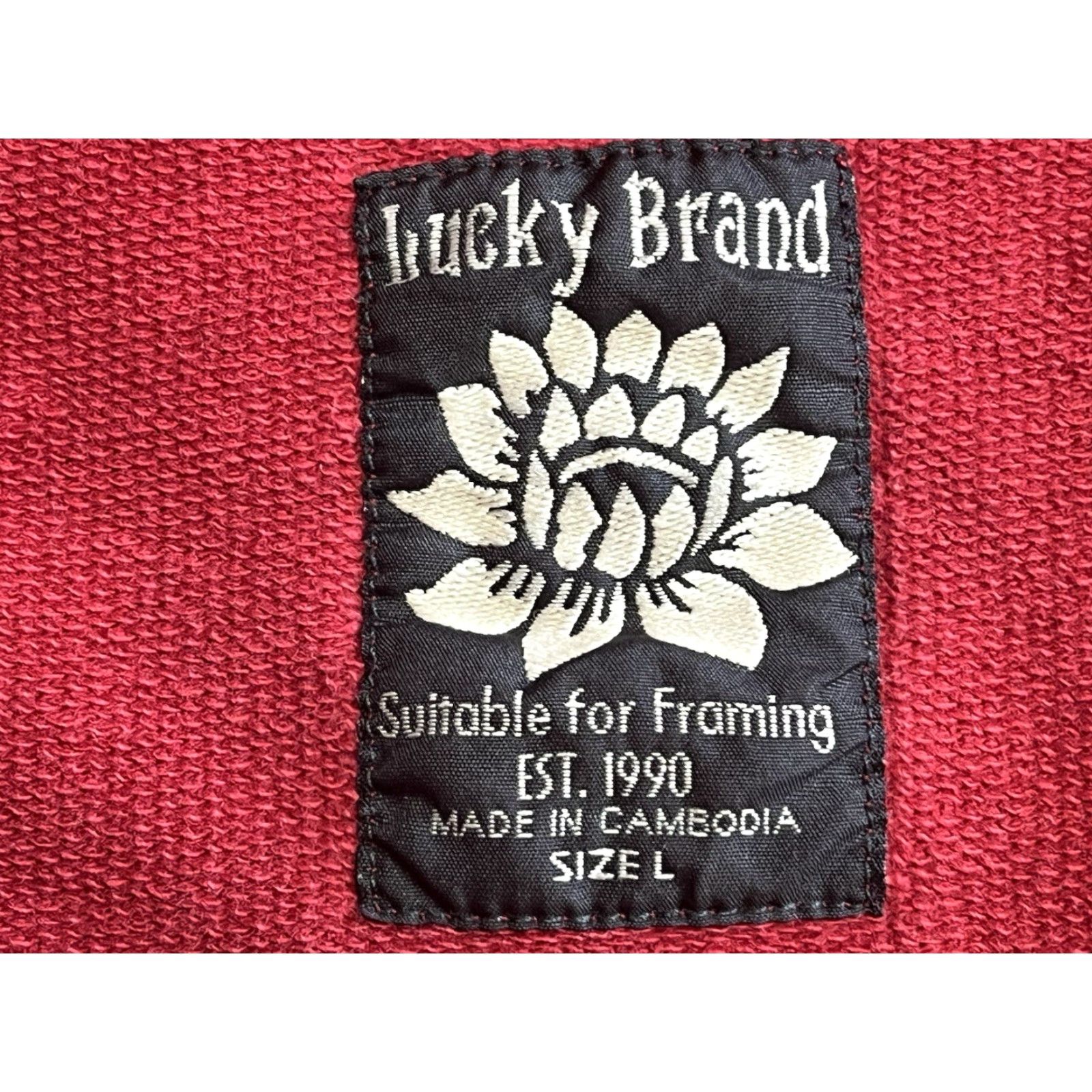 Lucky Brand Lucky Brand Red Belted Open Front Sweater Hooded Women L Satin Cotton See All Pics Size L / US 10 / IT 46 - 6 Thumbnail