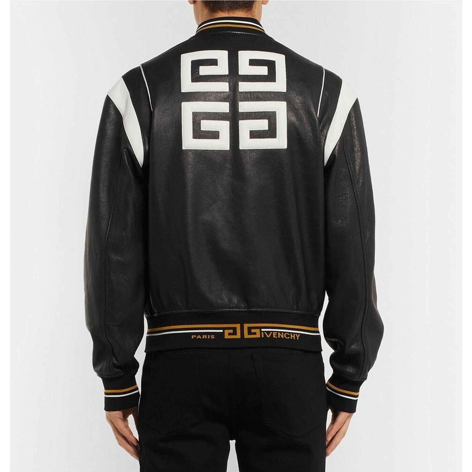 Givenchy Givenchy Leather Monogram Varsity Bomber Blouson Jacket 50 Size US M / EU 48-50 / 2 - 1 Thumbnail