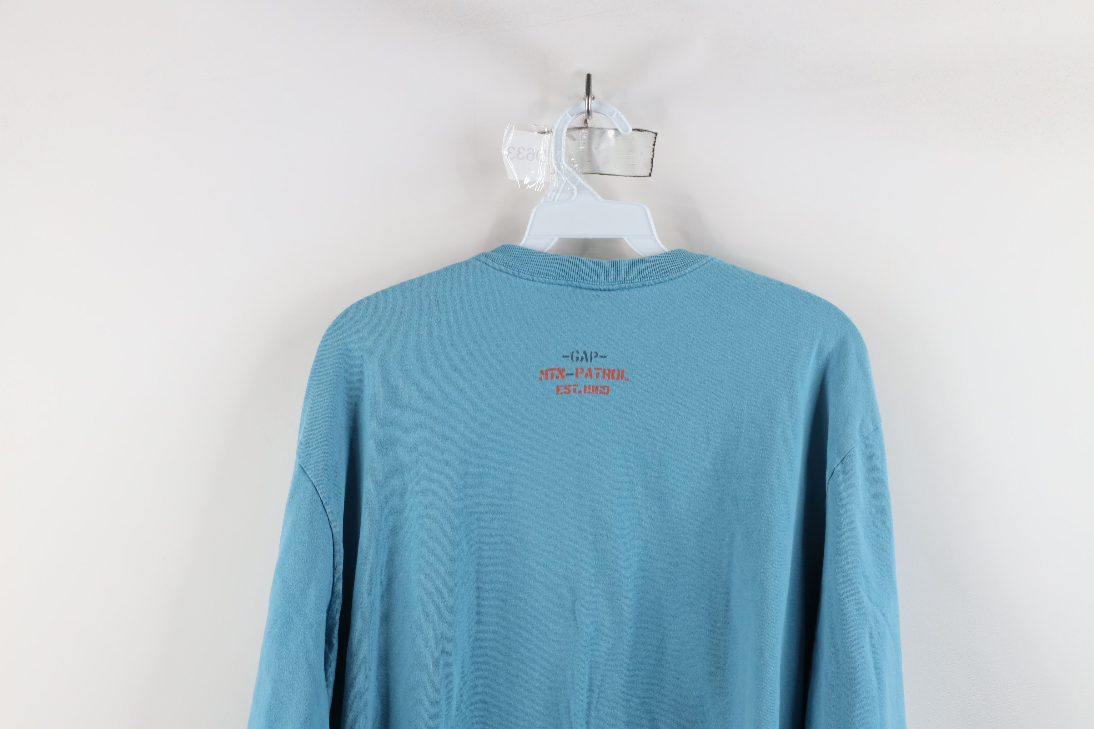 Gap × Vintage Vintage 90s Y2K Gap Patrol Skiing Long Sleeve T-Shirt Blue Size US M / EU 48-50 / 2 - 11 Thumbnail
