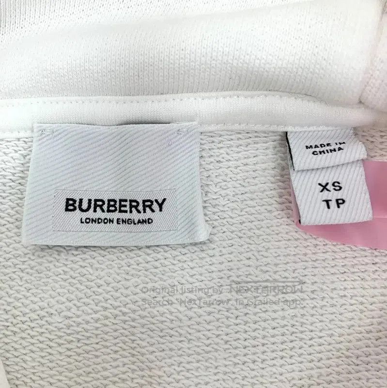 Burberry Burberry White Cotton Women's Sweatshirt. Size XS / US 0-2 / IT 36-38 - 5 Thumbnail