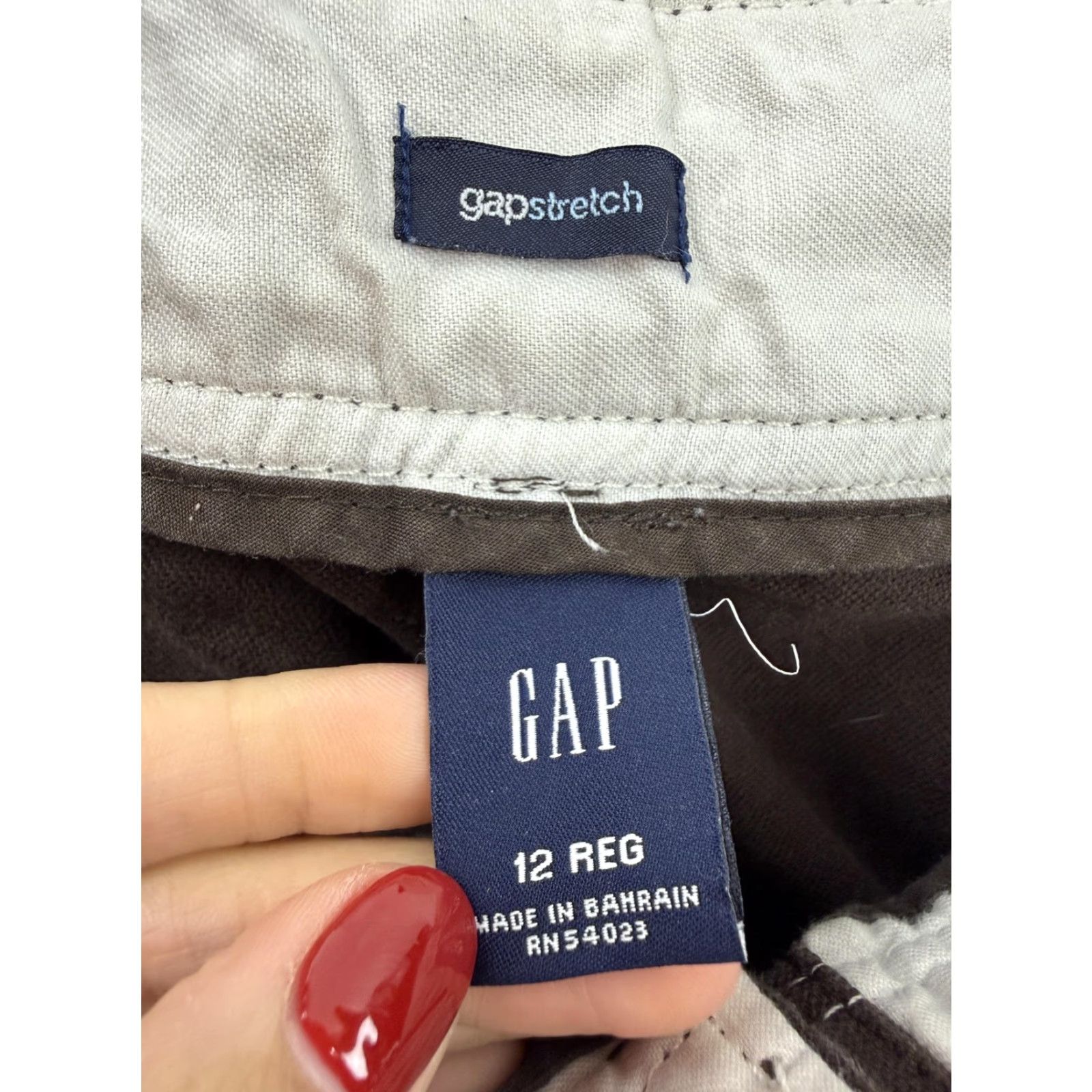 Gap Gap Womens Capri Pants 12 Brown Straight Leg Twill Casual Slit Pockets Stretch Crop Summer Capris Women Mens? Size 34" / US 12 / IT 48 - 5 Thumbnail