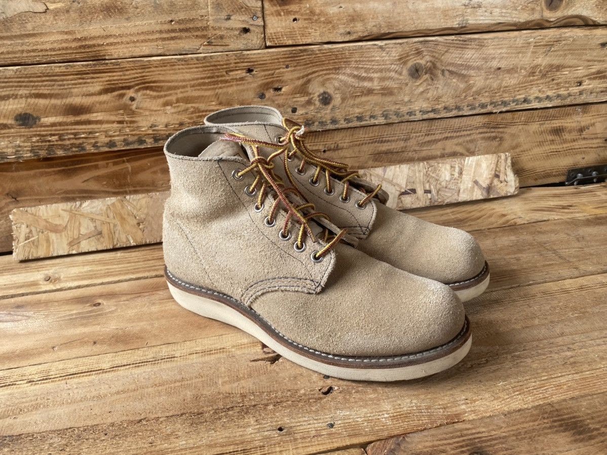 Red Wing Redwing roundtoe tan brown suede leather boots sz 39 Size US 7 / EU 40 - 7 Thumbnail