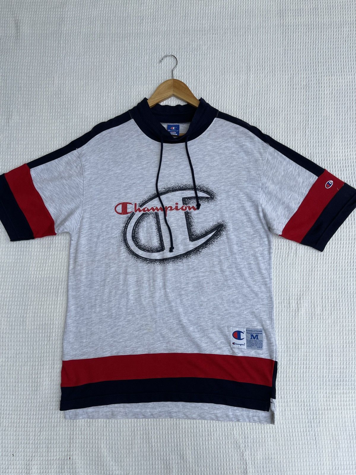 Champion Last Drop🔥Rare🔥Vintage CHAMPIONS BIG LOGO T Shirt Size US M / EU 48-50 / 2 - 11 Thumbnail