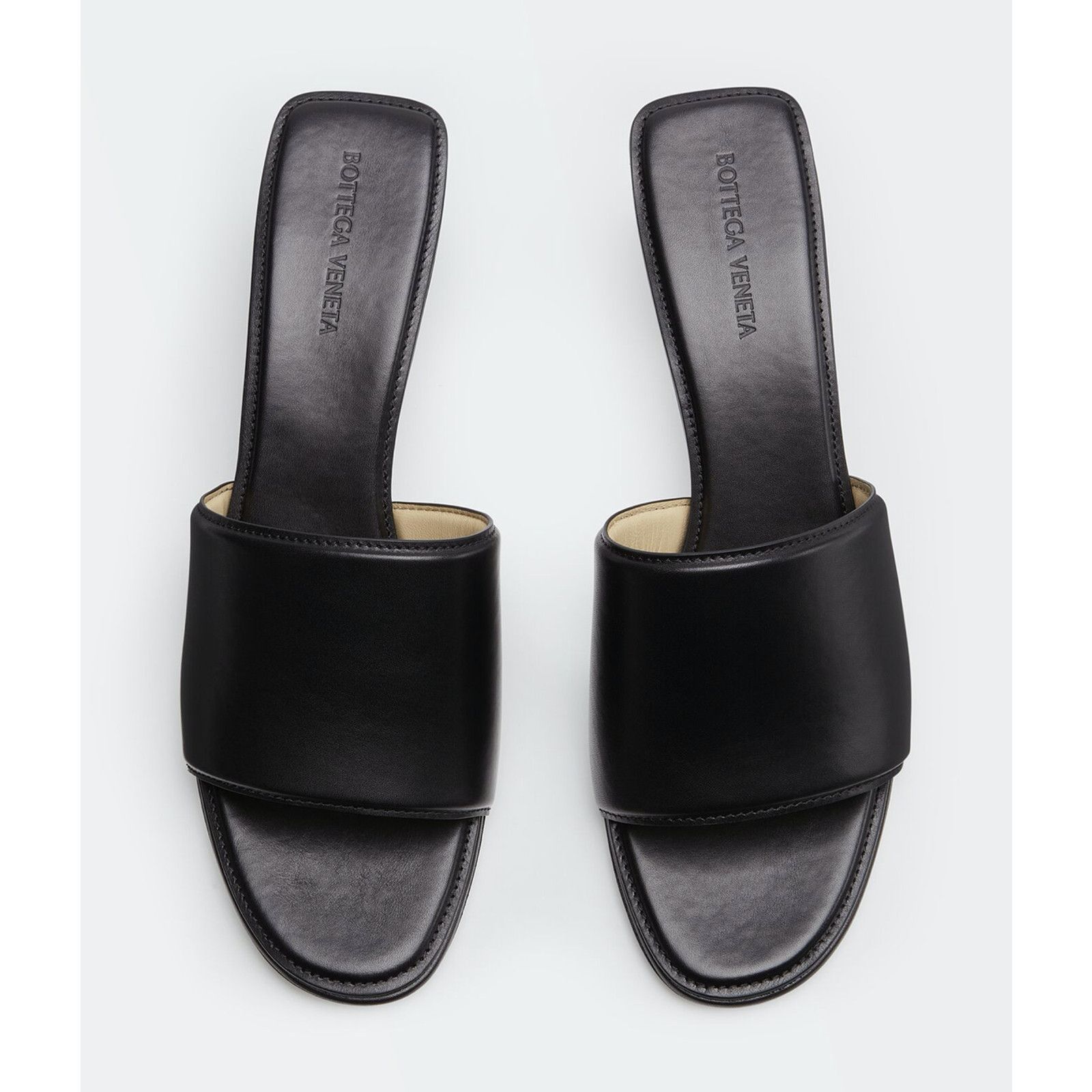 Bottega Veneta Bottega Veneta Band Black Calf Leather Sandal Backless Size US 6.5 / IT 36.5 - 7 Thumbnail
