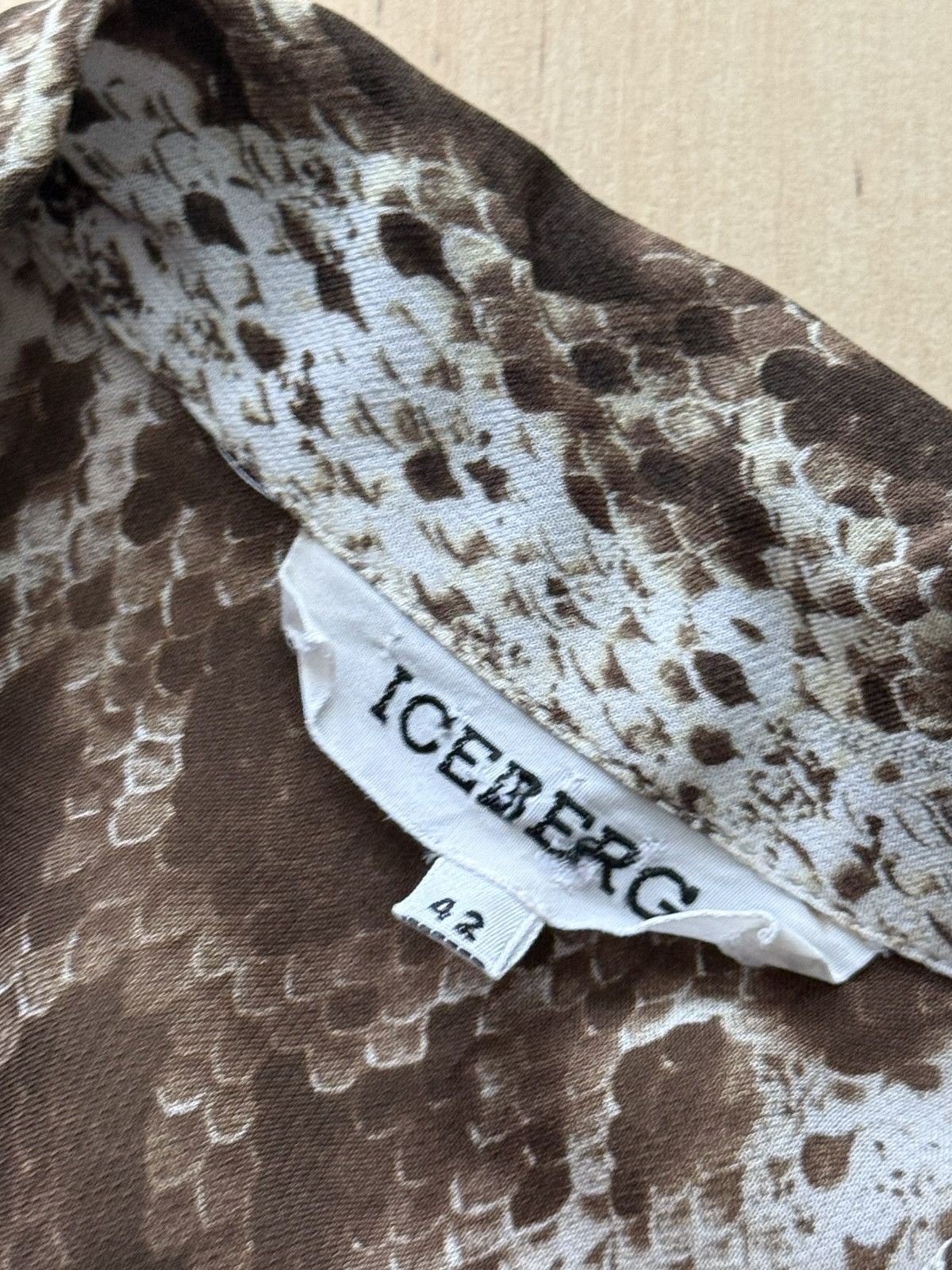Iceberg Iceberg snake skin archive runway ls long shirt vintage Size S / US 4 / IT 40 - 7 Thumbnail