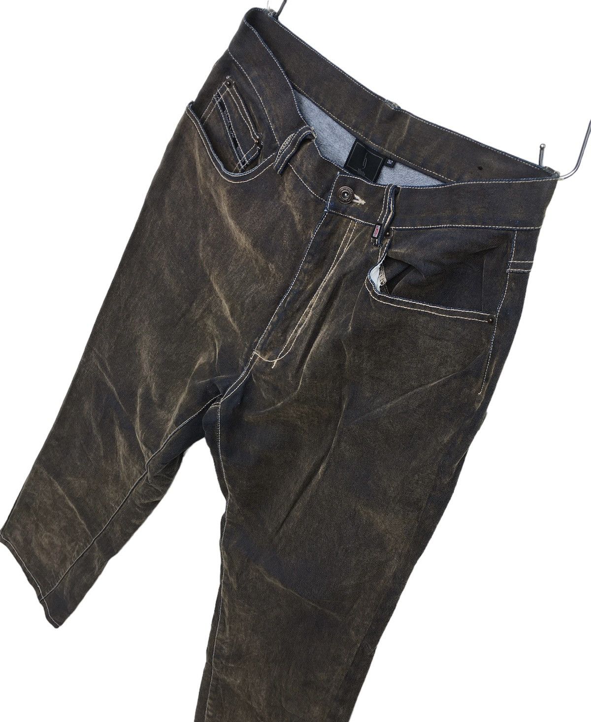Japanese Brand × Vintage Crazy Vintage Dj Honda Denim Two Tones Jeans Size US 30 / EU 46 - 1 Thumbnail