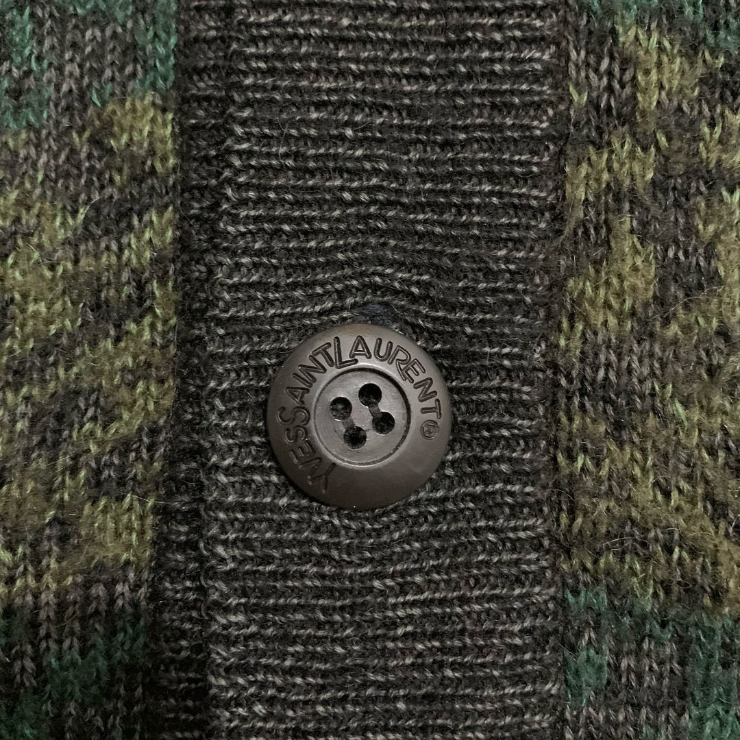 Yves Saint Laurent Vintage Yves Saint Laurent Cardigan Wool Grandpa Sweater Size US L / EU 52-54 / 3 - 3 Thumbnail