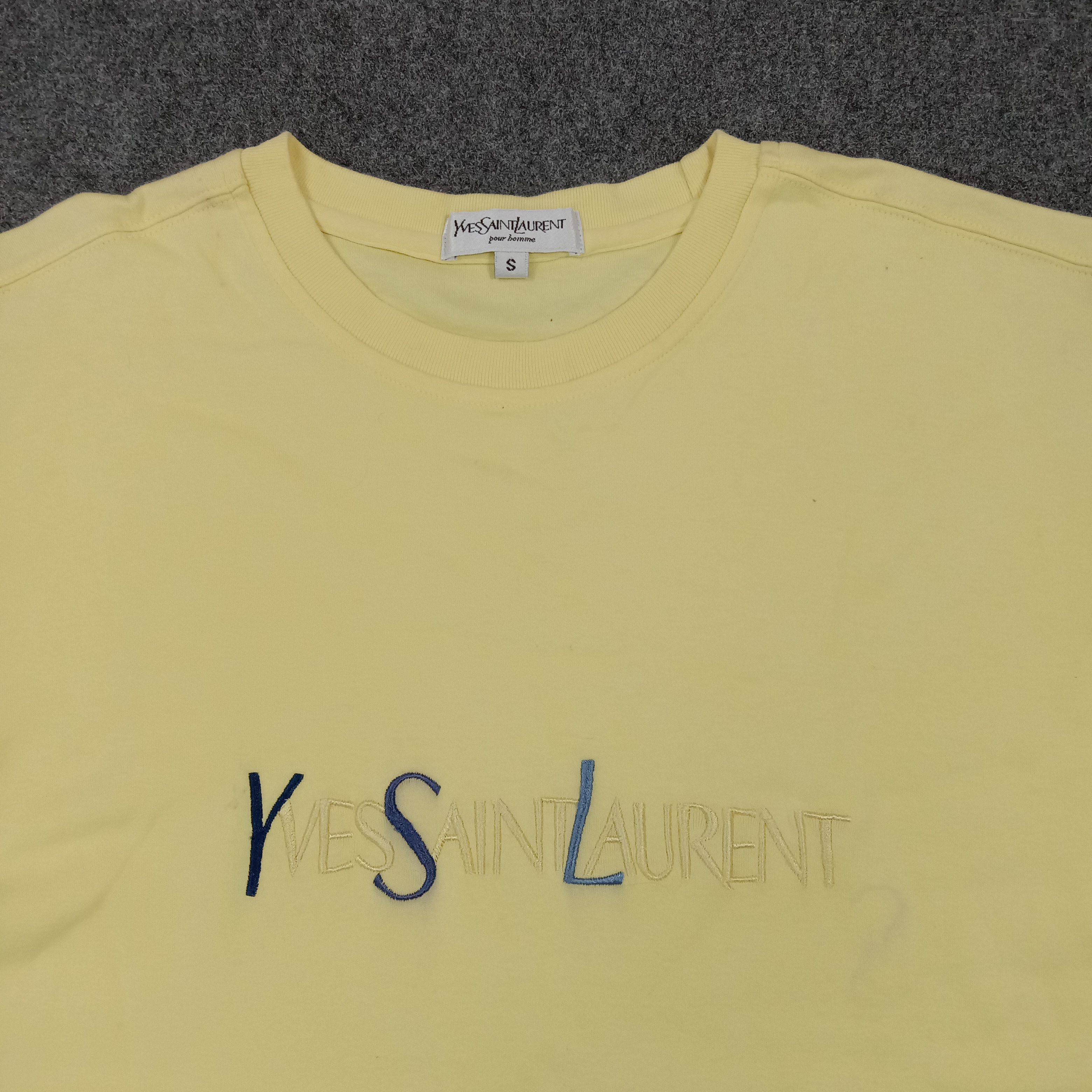 Yves Saint Laurent Yves Saint Laurent YSL Pour Homme Designer Tshirt C276N28 Size US M / EU 48-50 / 2 - 2 Thumbnail