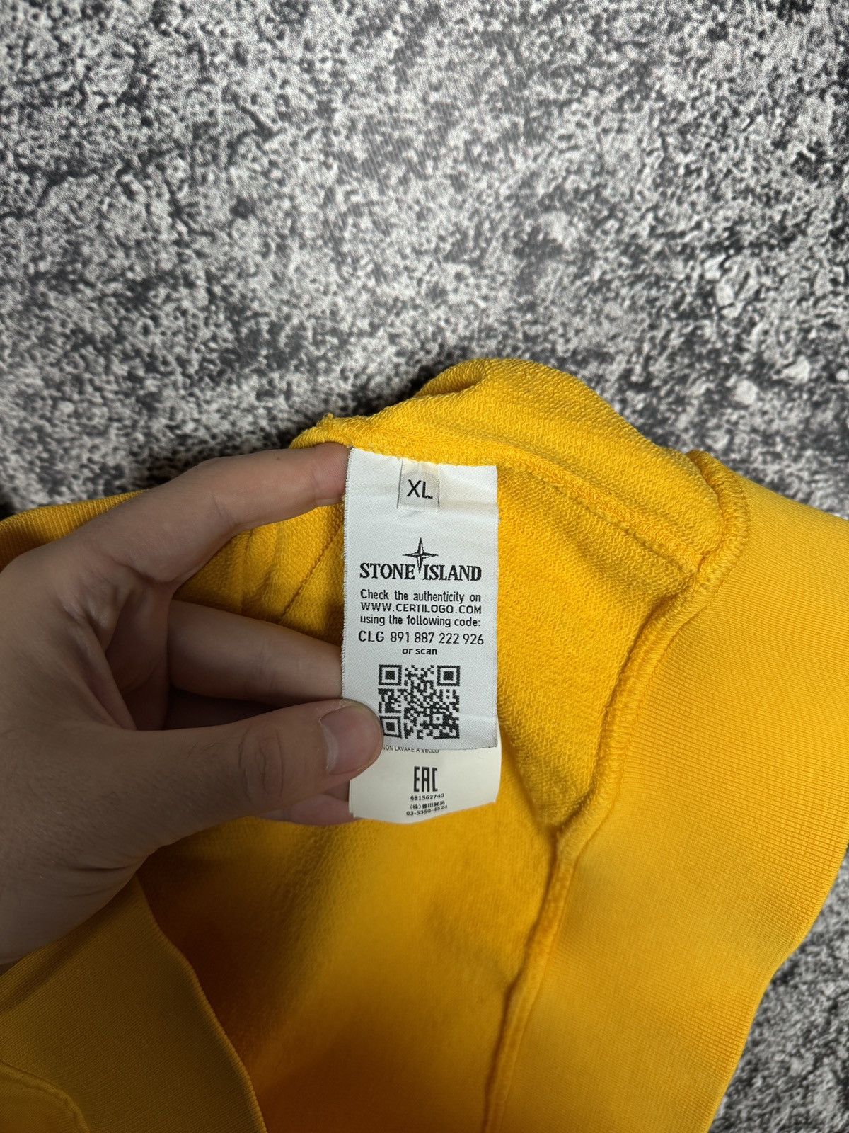 Stone Island Men’s Stone Island Crewneck Yellow Sweatshirt Casual Size XL Size US XL / EU 56 / 4 - 7 Thumbnail