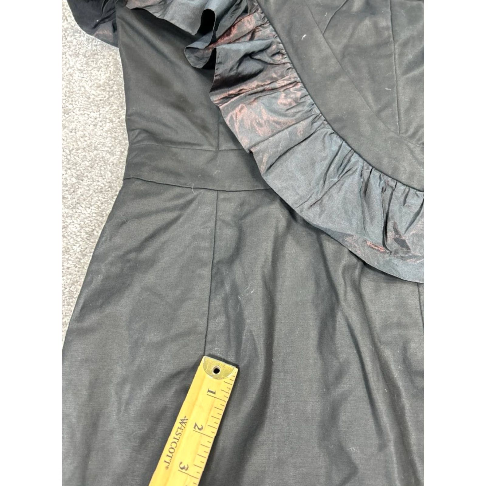 French Connection VINTAGE French Connection Dress Women’s 6 Black Cotton Blouson Short Strapless Sleeveless Party Cocktail Blouson 6 Womens Size M / US 6-8 / IT 42-44 - 7 Thumbnail