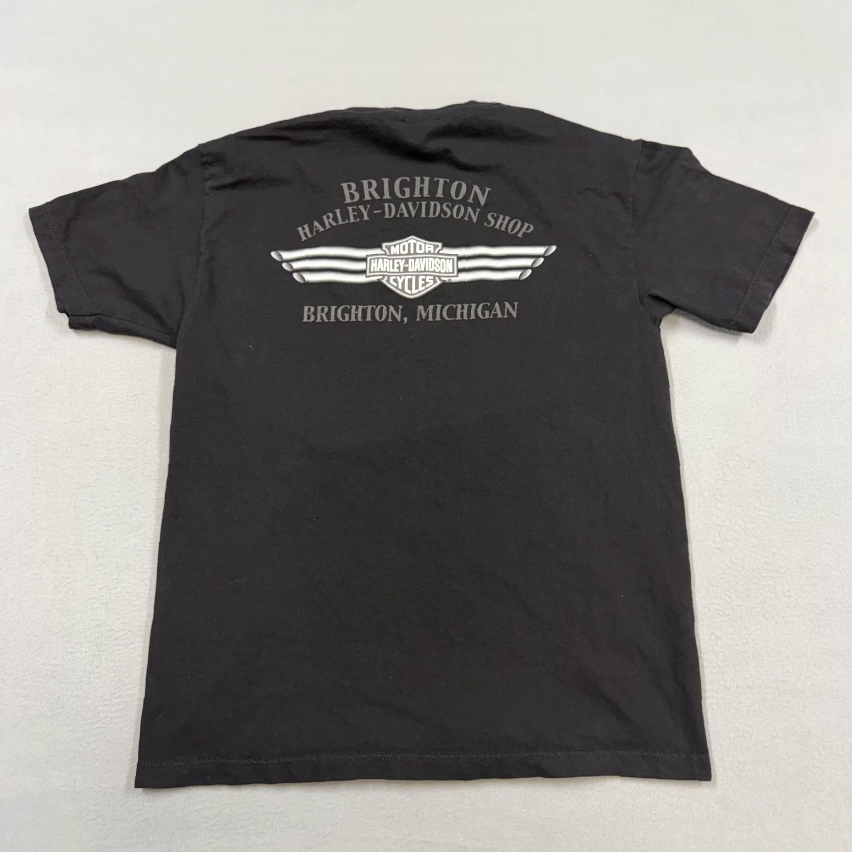 Harley Davidson Harley-Davidson Shirt Mens Large Black Brighton Michigan Graphic Tee Size US L / EU 52-54 / 3 - 4 Thumbnail