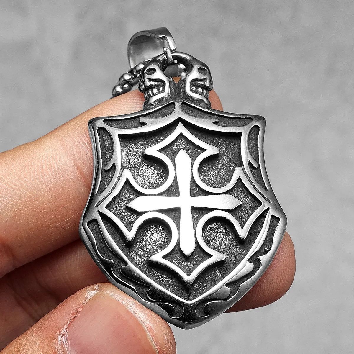 Other Cross Shield Pendant Accessories Necklace Gifts Size ONE SIZE - 3 Thumbnail