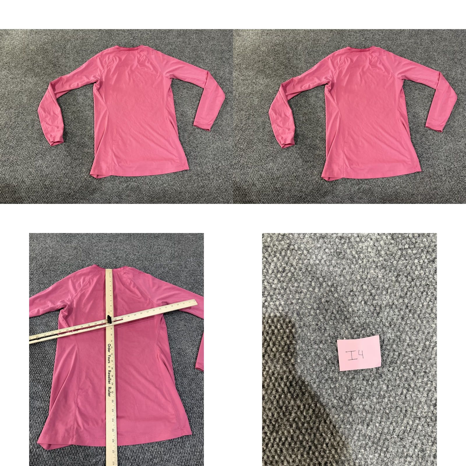 Nike Nike Pro Combat Shirt Womens M Pink Dri-FIT Long Sleeve Training Raglan V-Neck Slim Shirt Size M / US 6-8 / IT 42-44 - 8 Thumbnail