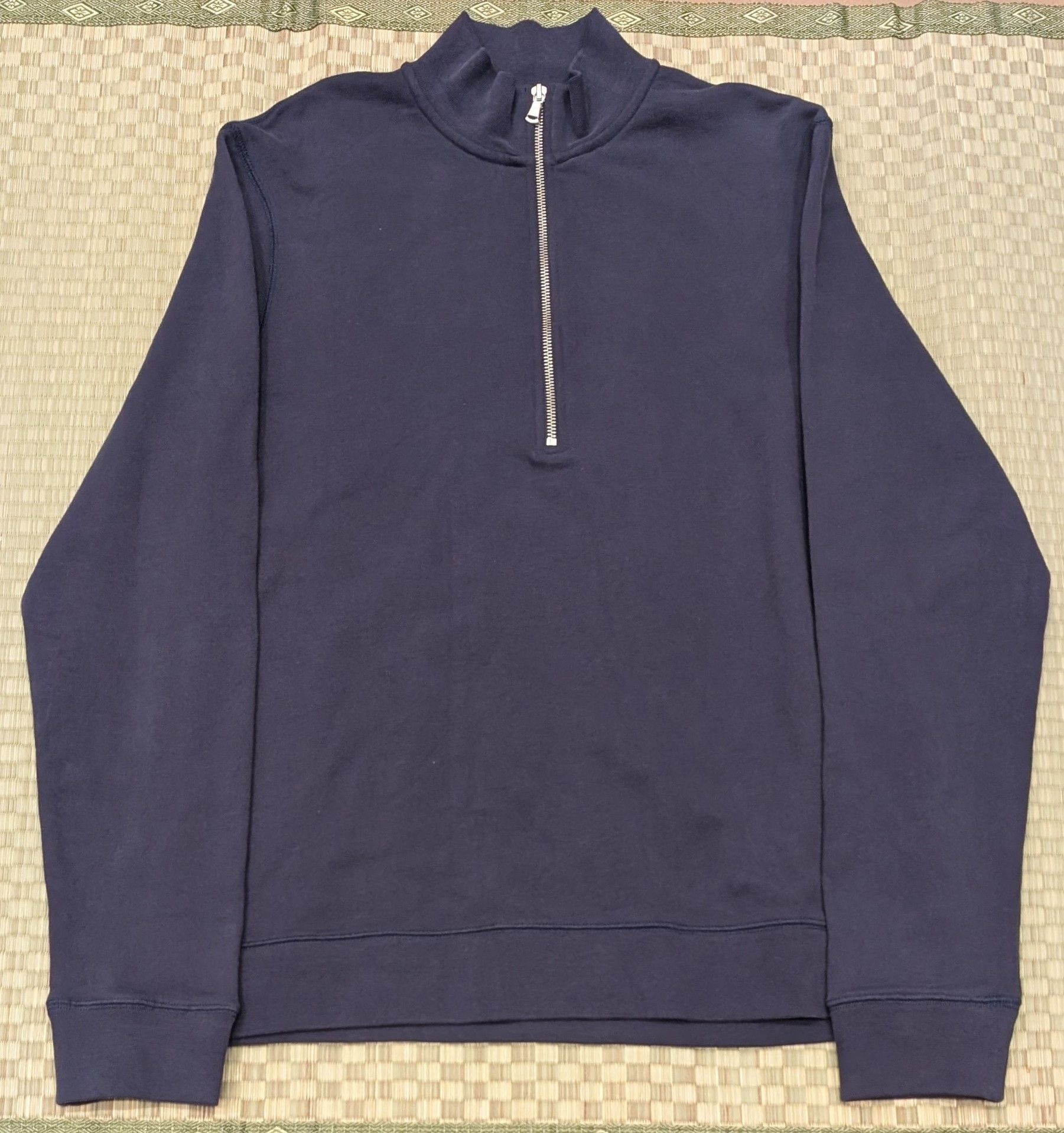 Sunspel Sunspel Half Zip Cotton Loopback Sweatshirt Made in Portugal Size US M / EU 48-50 / 2 - 1 Thumbnail