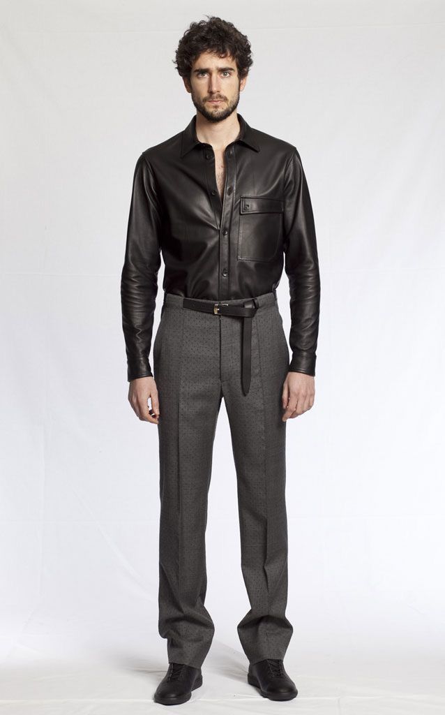 Maison Margiela MM 🇮🇹 Grey Wool Airate Slacks Runway Vintage 2010 NWT Size 38R - 2 Thumbnail