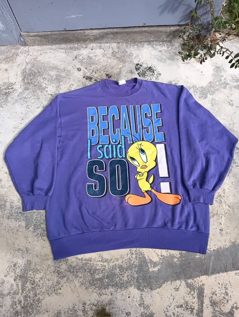 Cartoon Network × Vintage × Warner Bros Vintage 1997 Warner Bros Tweety Sweatshirt Crewneck Size US L / EU 52-54 / 3 - 1 Thumbnail
