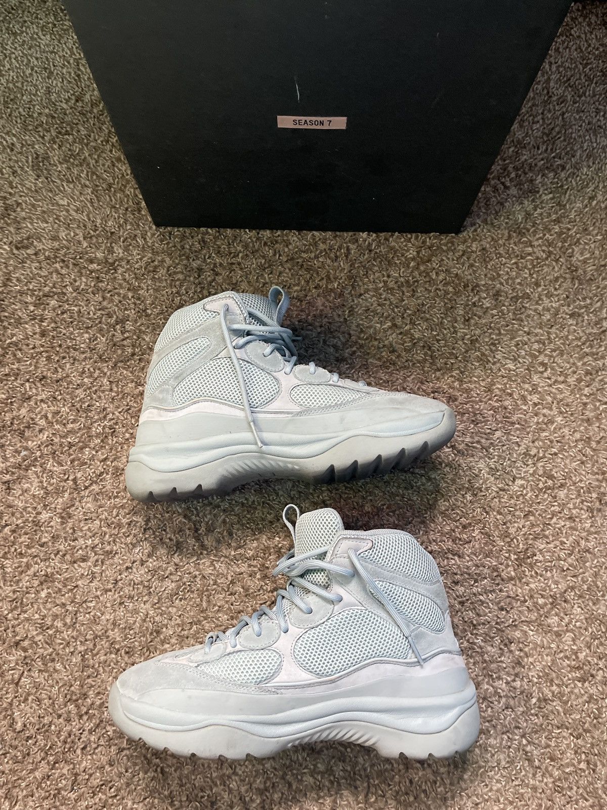 Adidas Yeezy Season 7 Desert Boot “HOUSE BLUE” Size US 12 / EU 45 - 3 Thumbnail