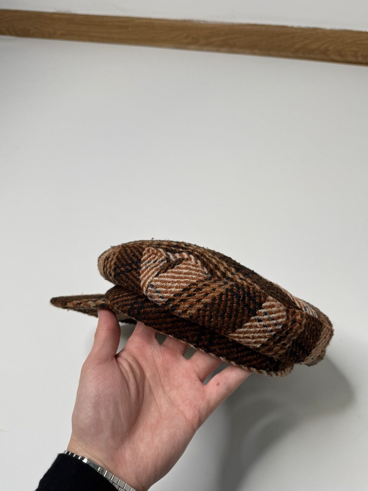 Vintage Vintage avant garde cadet beret hat tweed vibe old money 00s Size ONE SIZE - 5 Thumbnail