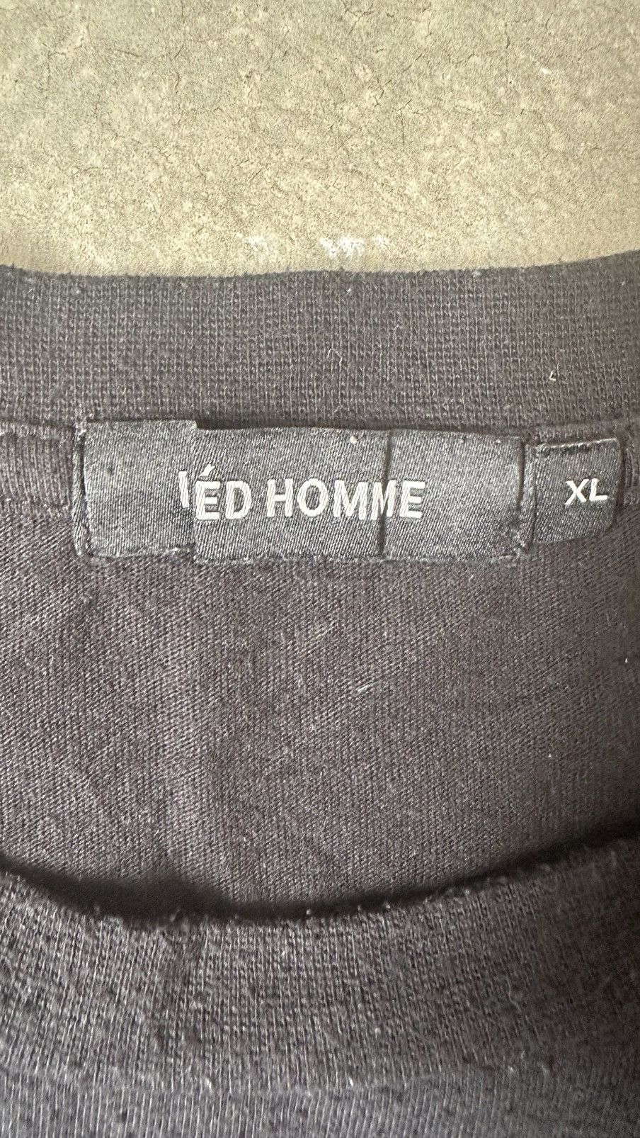 Japanese Brand INED HOMME YOHJI YAMAMOTO BIG LOGO TEE Size US L / EU 52-54 / 3 - 4 Thumbnail