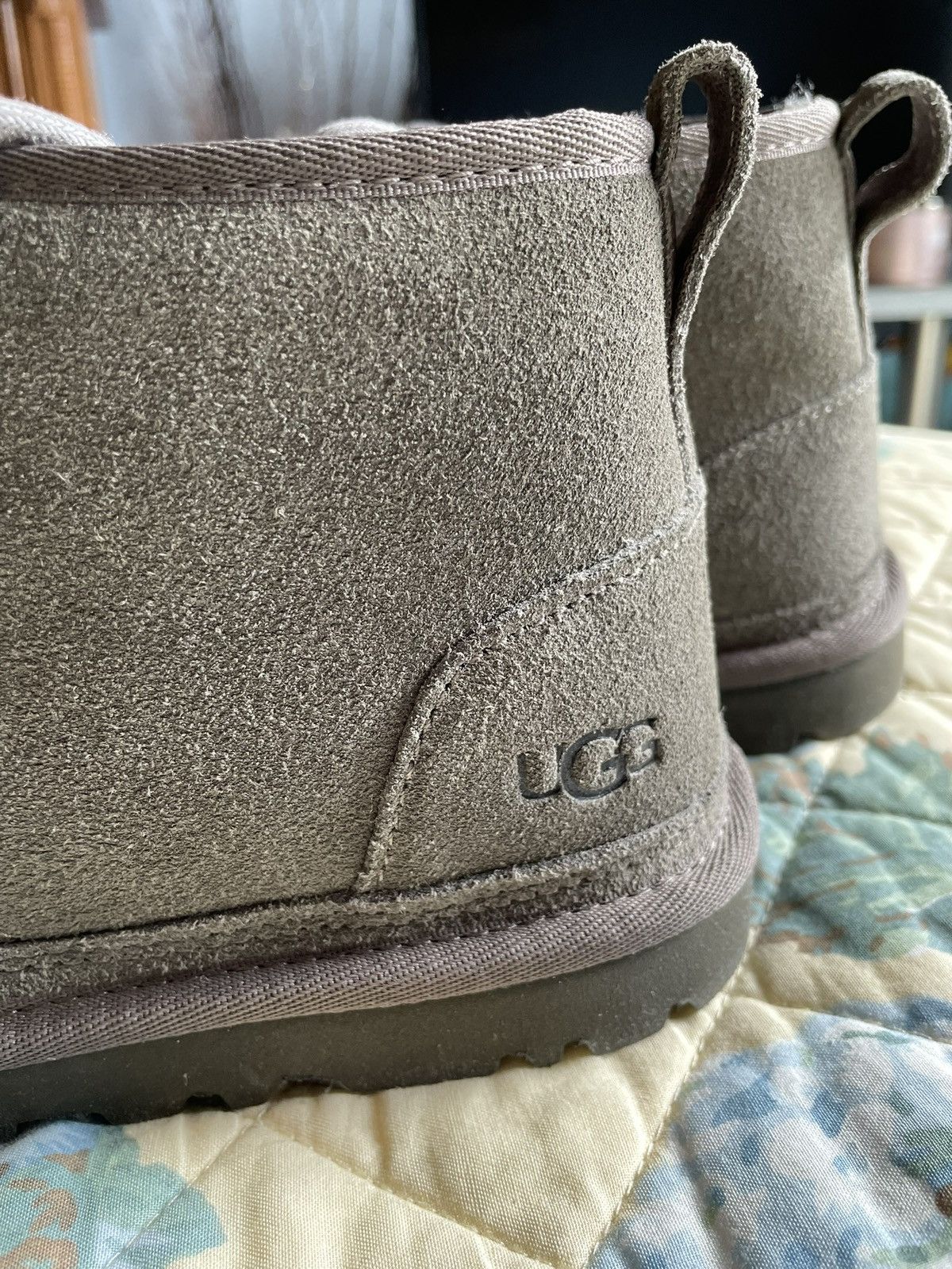 Ugg Ugg Neumel Boots Dark Grey Suede Size US 7 / EU 40 - 3 Thumbnail