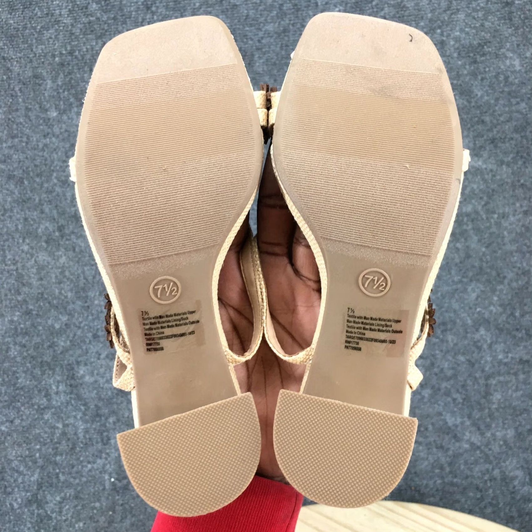 Vintage A New Day Sandals Womens 7.5 Strappy Ankle Strap Block High Heels Beige NEW Size US 8 / IT 38 - 7 Thumbnail