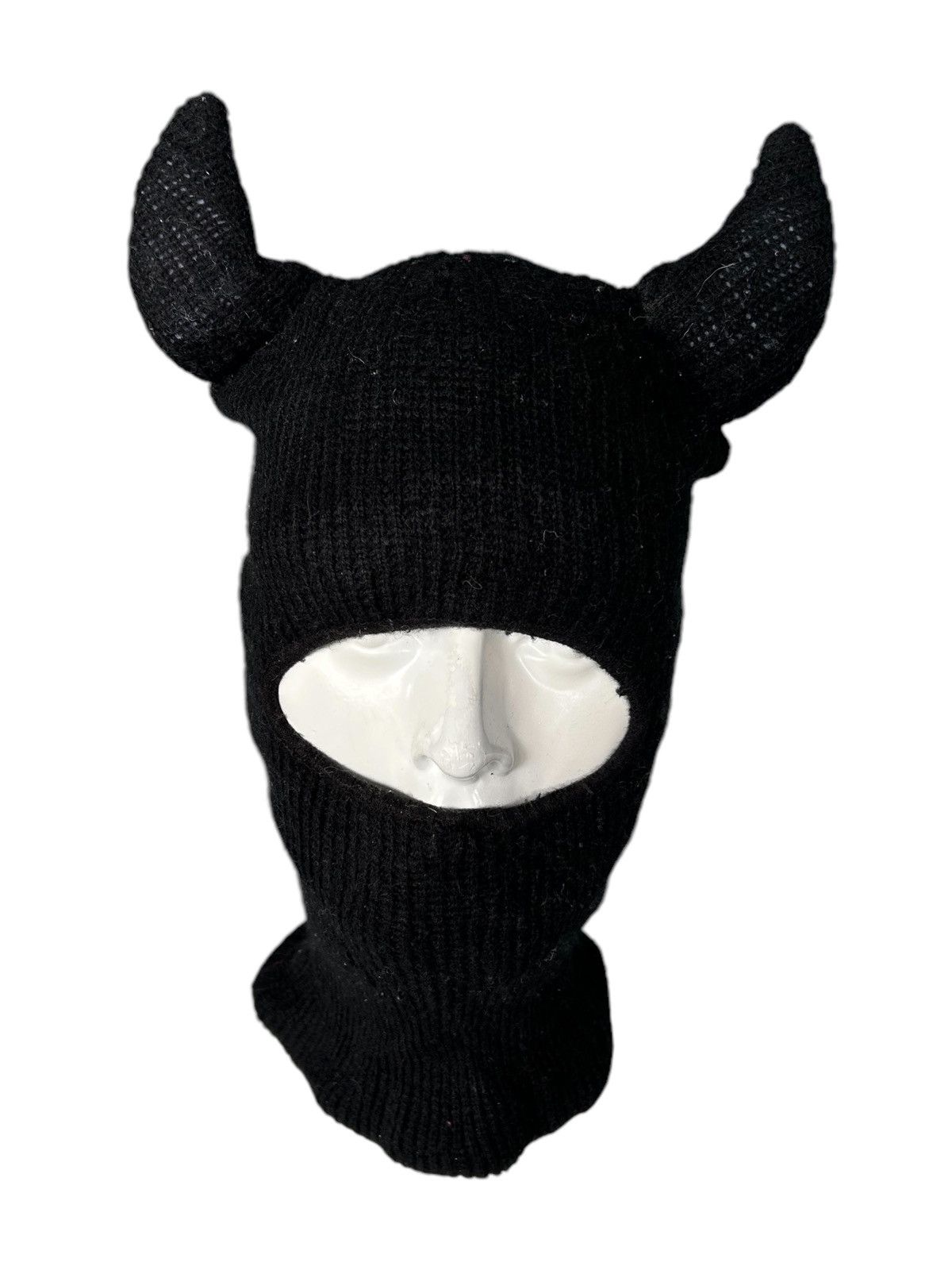 Japanese Brand × Kapital × Vintage Balaclava Masked Horn Devil Knitt Rare ☠️☠️ Size ONE SIZE - 1 Thumbnail