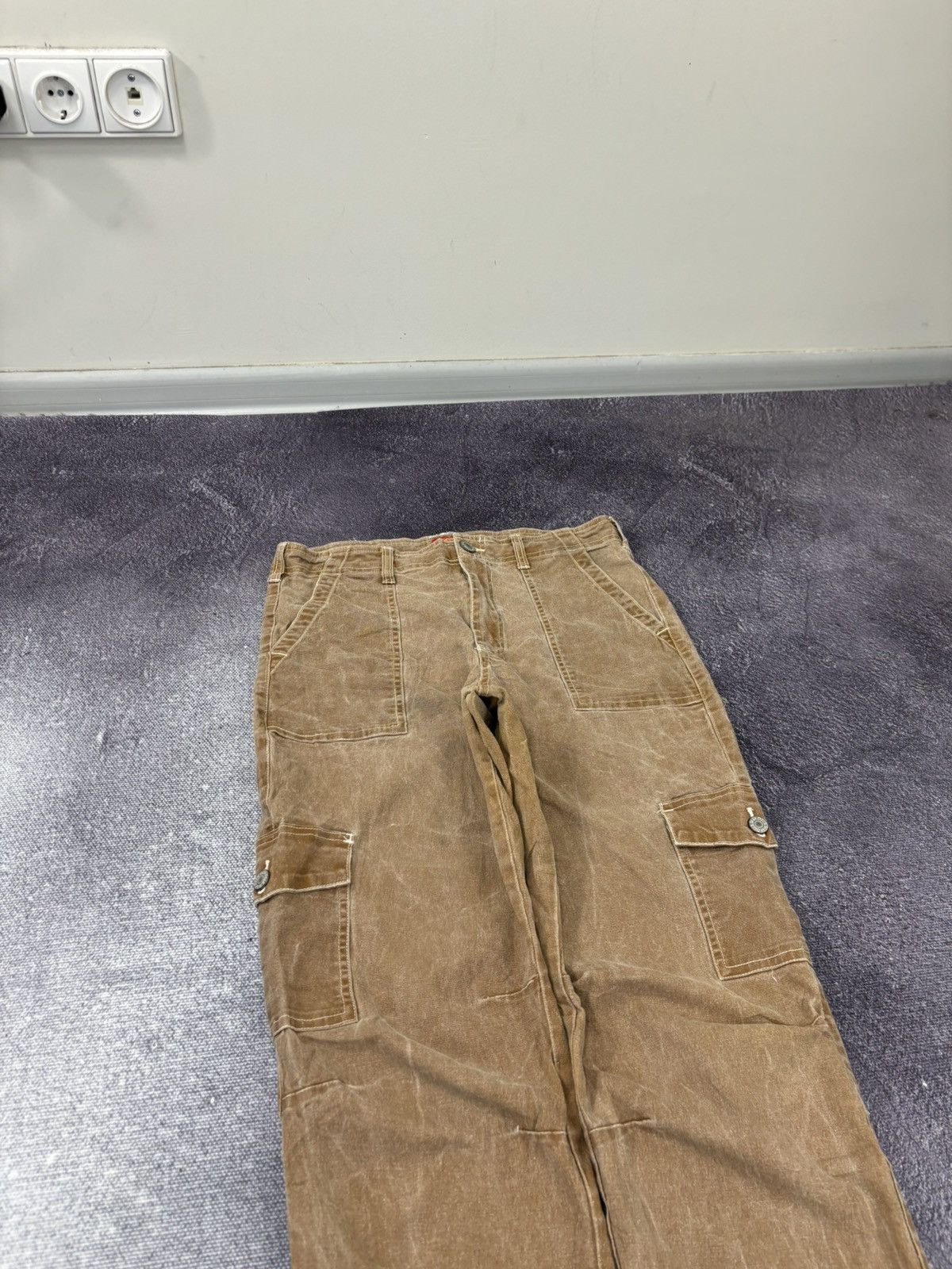 Dickies × Vintage Vintage Dickies Y2K American Hype Brown Utility Cargo Pants Size US 30 / EU 46 - 9 Thumbnail