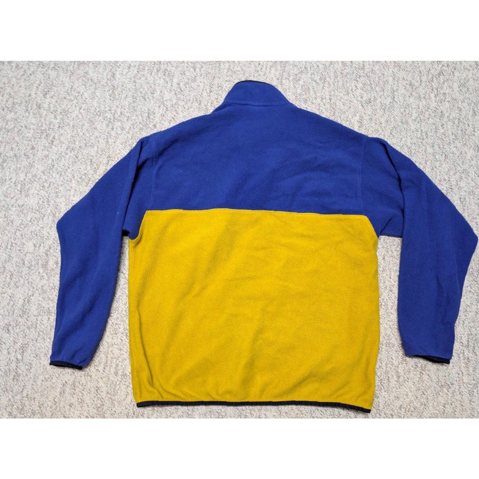 Patagonia VINTAGE Patagonia fleece SNAP-T two tone 2XL blue yellow pullover jacket mens Size US XXL / EU 58 / 5 - 3 Thumbnail