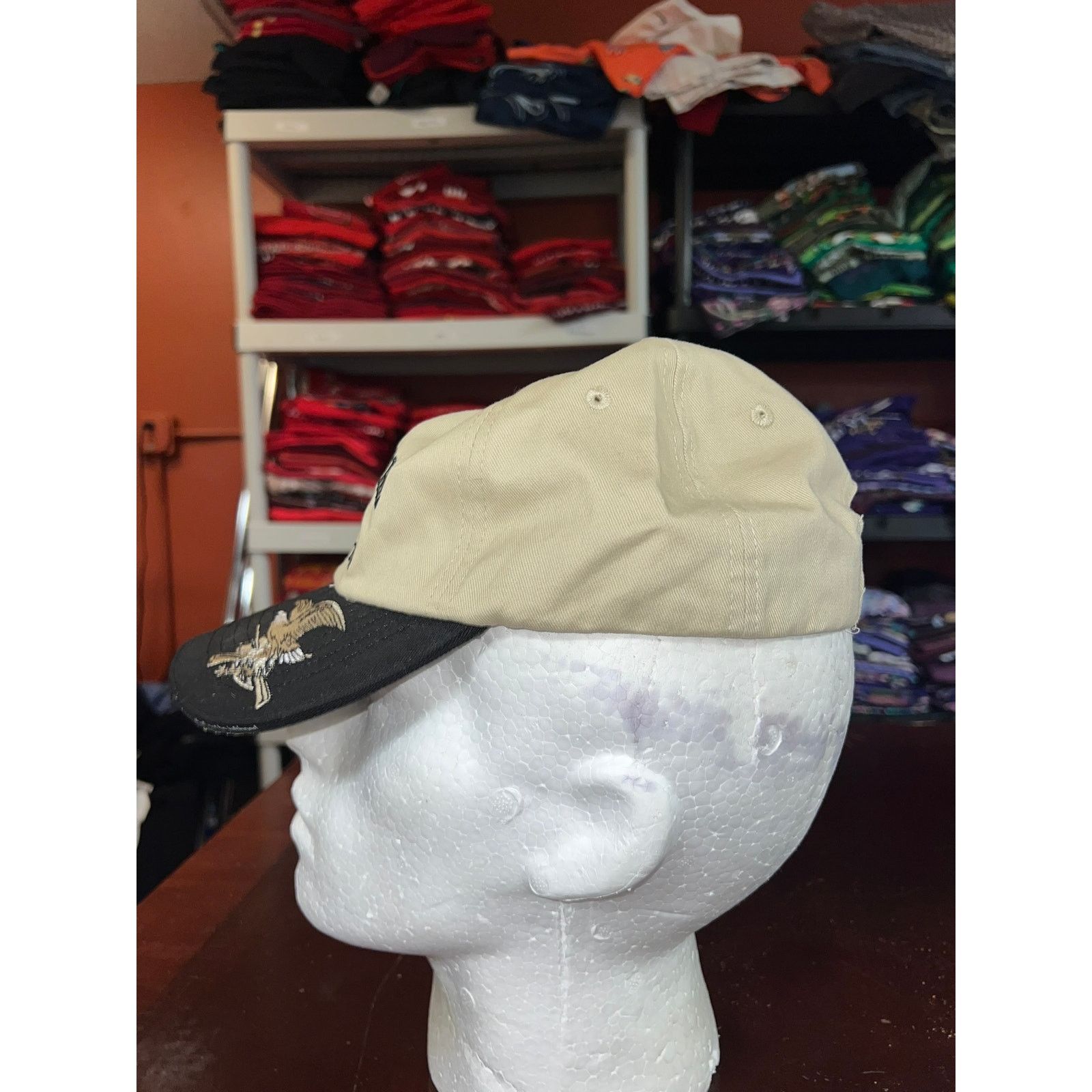 Vintage NRA Hat National Rifle Association Eagle Graphic Brown Cap Size ONE SIZE - 3 Thumbnail