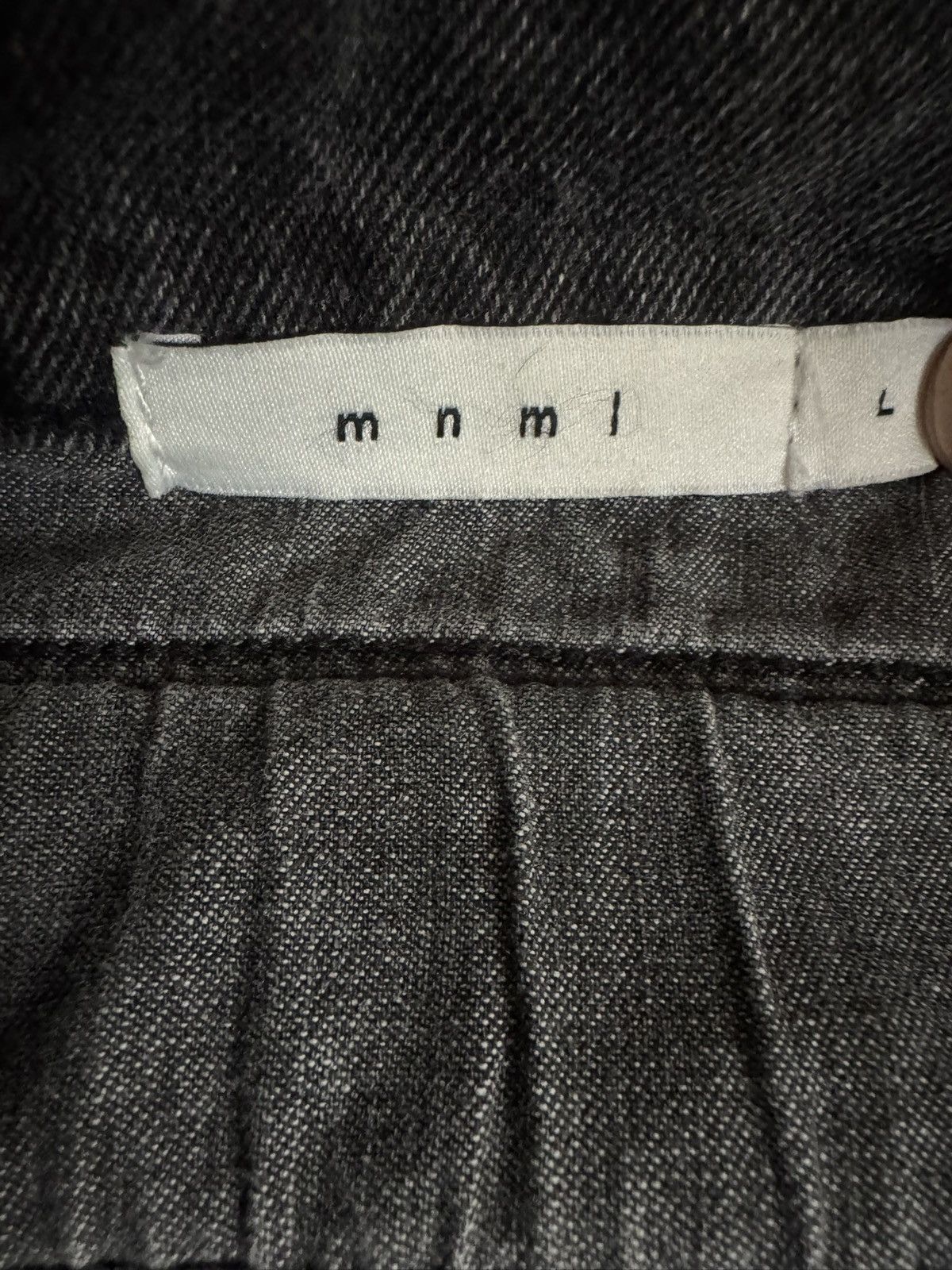 MNML grey black mnml denim jacket Size US L / EU 52-54 / 3 - 2 Thumbnail