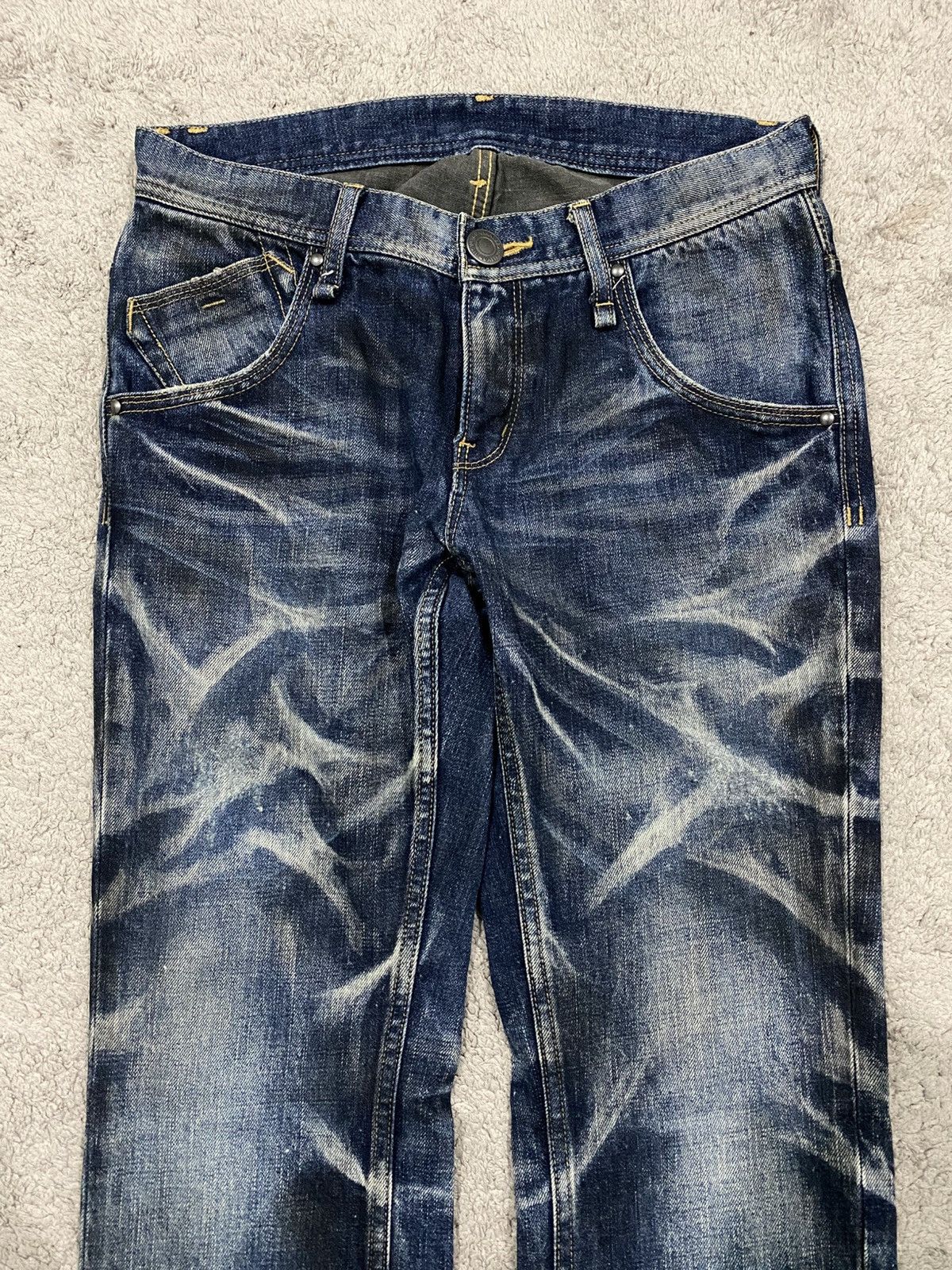 Tornado Mart NEED GONE ‼️ Rattle Trap Distressed Rusty Denim Jeans Punk Size US 31 - 3 Thumbnail