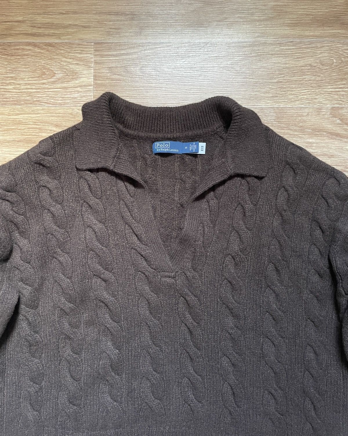 Polo Ralph Lauren Polo Ralph Lauren Women’s Cable-knit Wool-cashmere Sweater Size M / US 6-8 / IT 42-44 - 2 Thumbnail