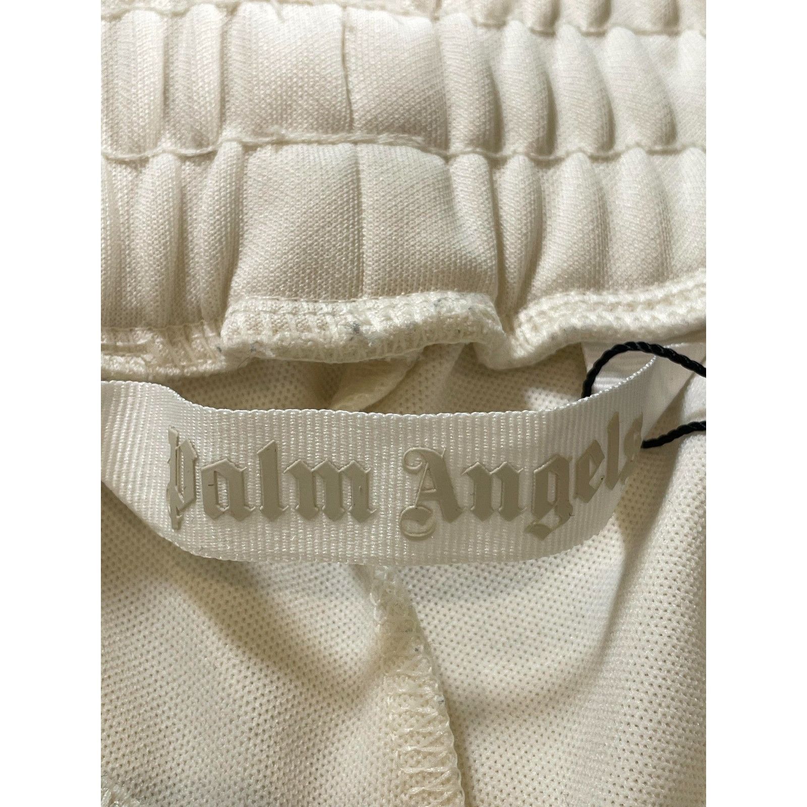 Palm Angels Palm Angels Cream & White Stripe Pant Size US 28 / EU 44 - 4 Thumbnail
