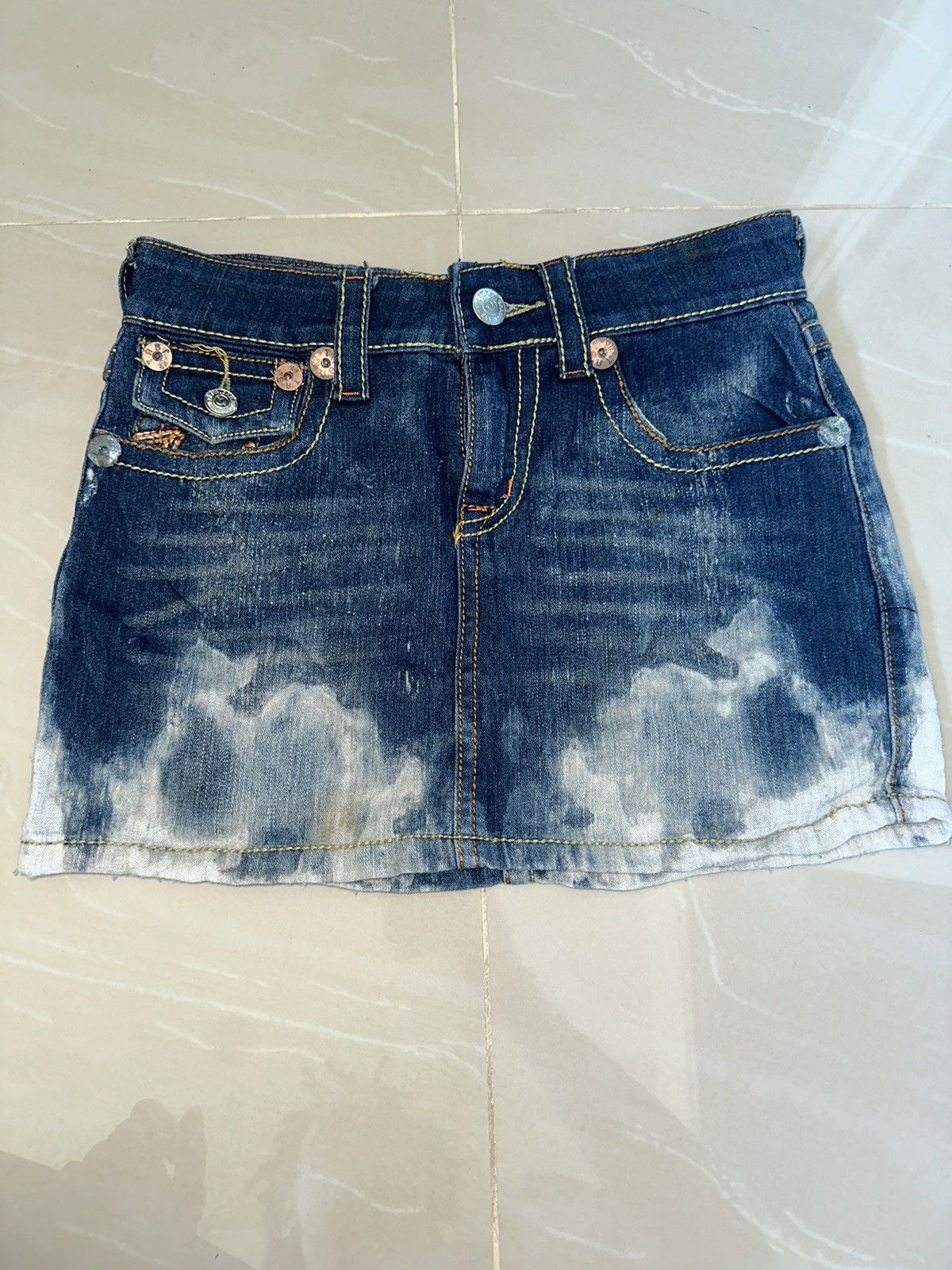 True Religion × Vintage True Religion mini skirt Size 27" / US 4 / IT 40 - 4 Thumbnail