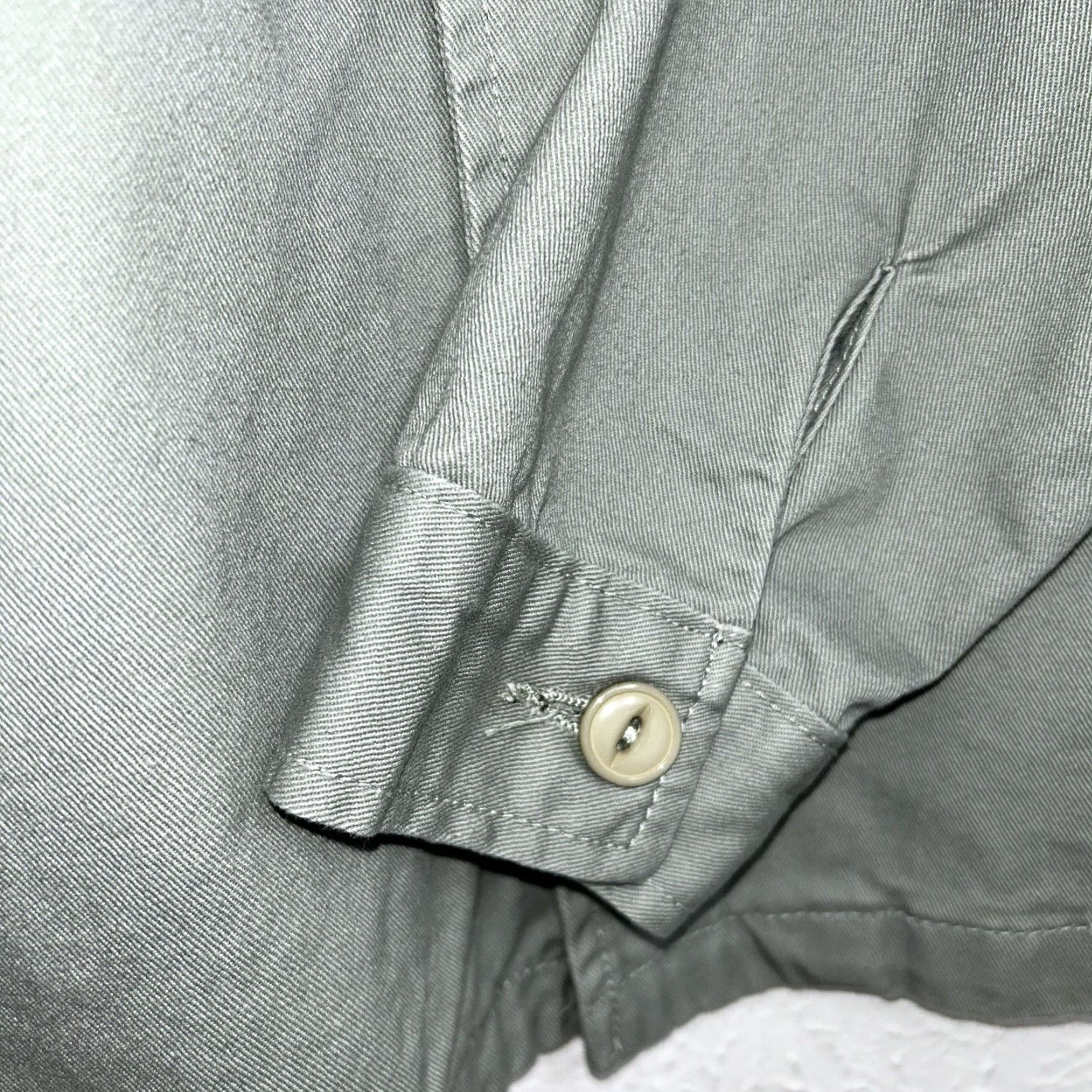 Vintage Scent By London Sanforized Military Green Button Jacket Men’s Large Size US L / EU 52-54 / 3 - 3 Thumbnail