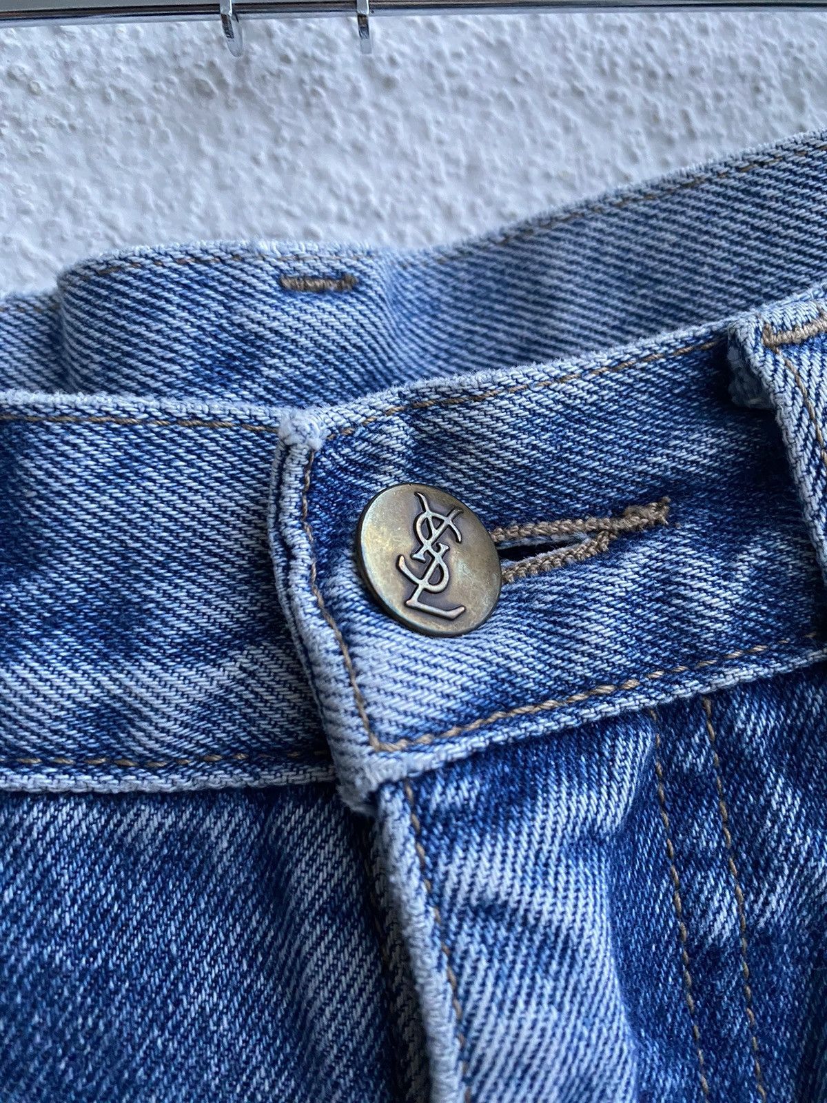 Yves Saint Laurent 28x28 YSL Jeans Denim Pants Cotton Navy Size US 28 / EU 44 - 5 Thumbnail